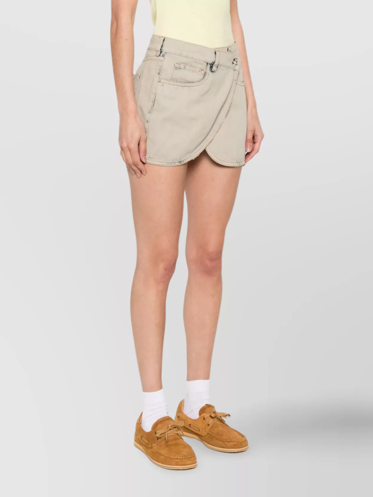Coperni Denim Mini Skirt Wrap Design