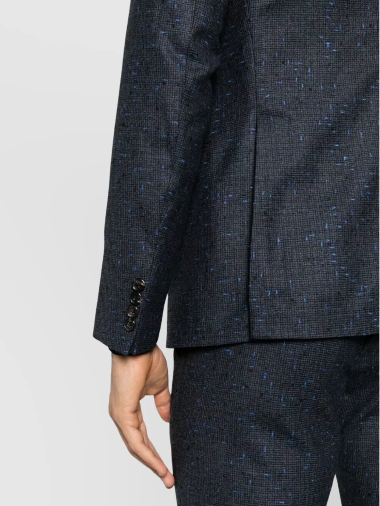 Emporio Armani Tailored Suit With Buttoned Cuffs And Pockets