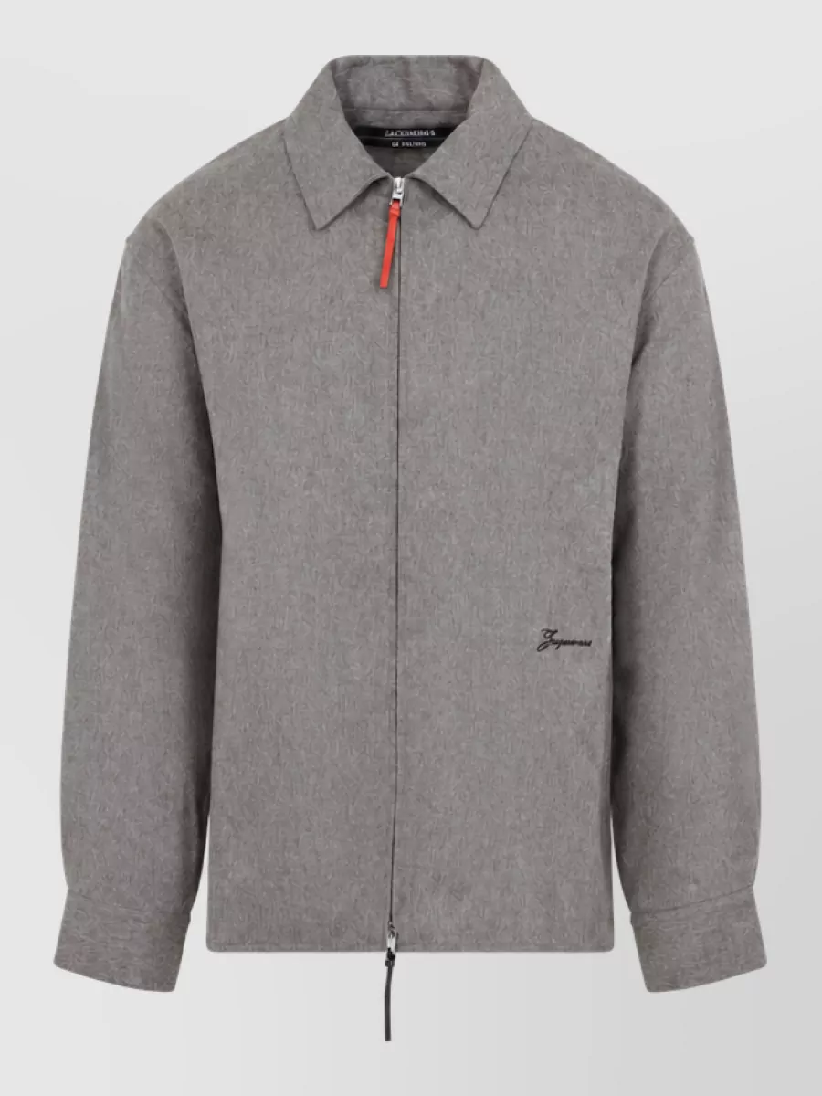 Jacquemus virgin wool zip-front shirt jacket
