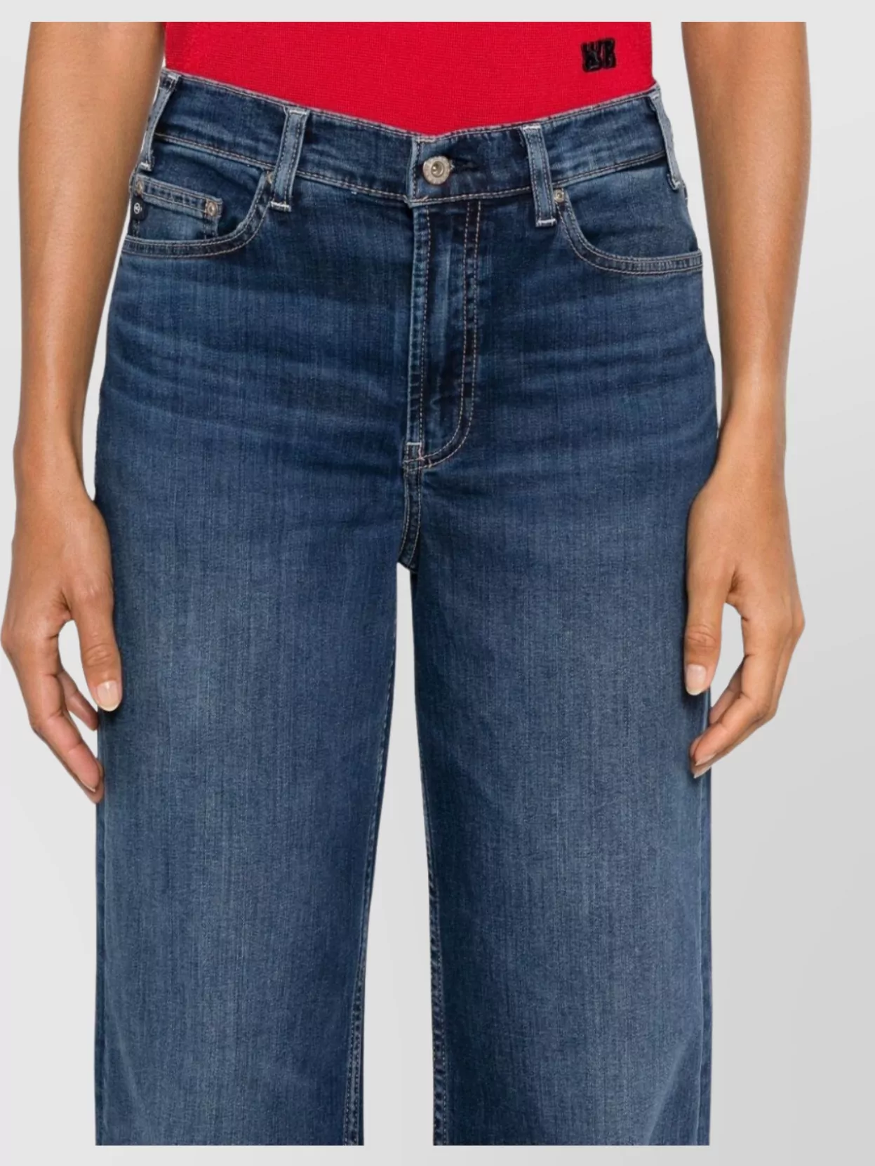 Ag Jeans Wide Leg Denim Trousers