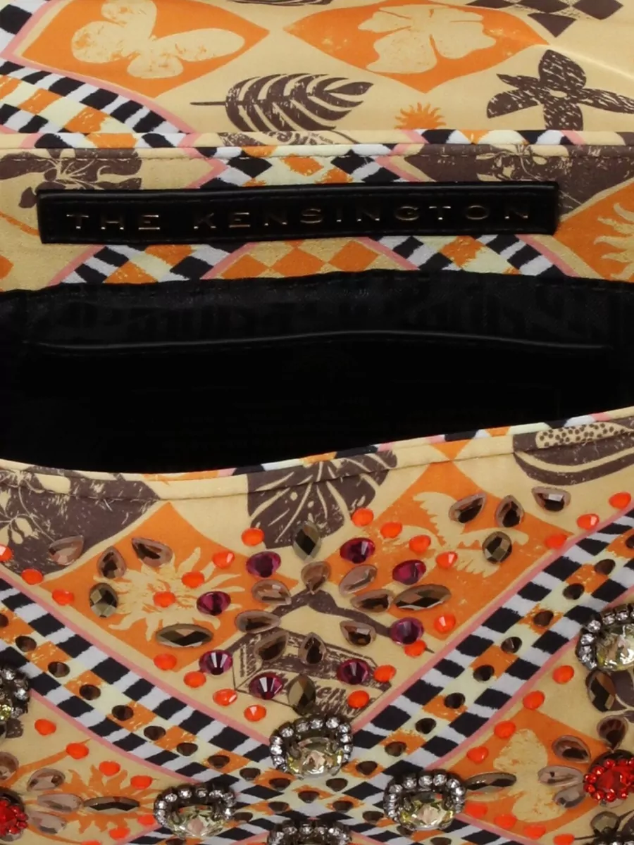 Kurt Geiger Beaded Floral-Embellished Shoulder Bag
