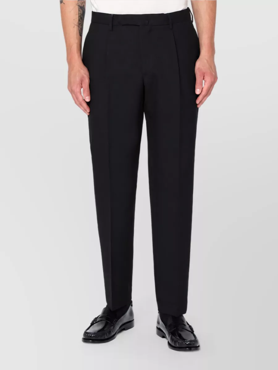 Santaniello wool straight-leg trousers
