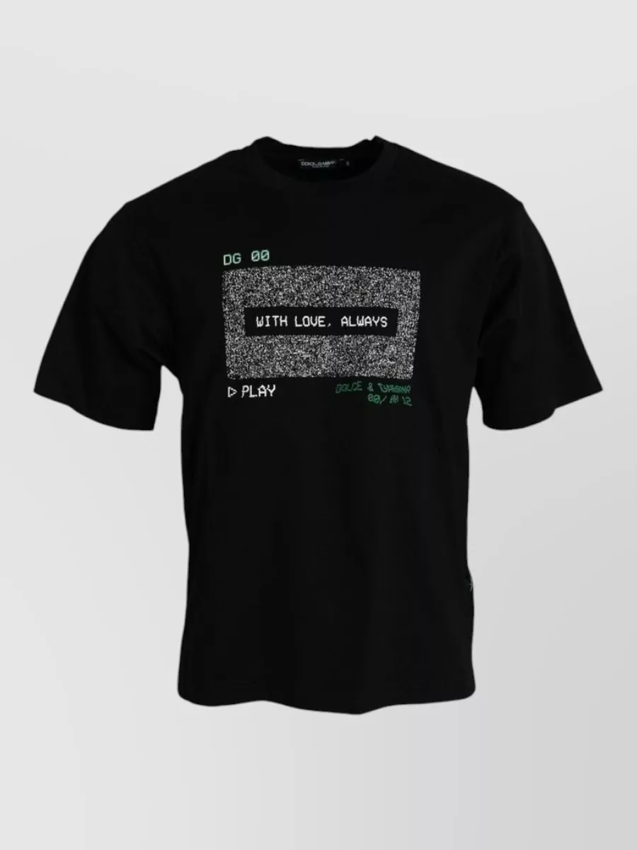 Dolce&Gabbana Cotton printed crew neck t-shirt