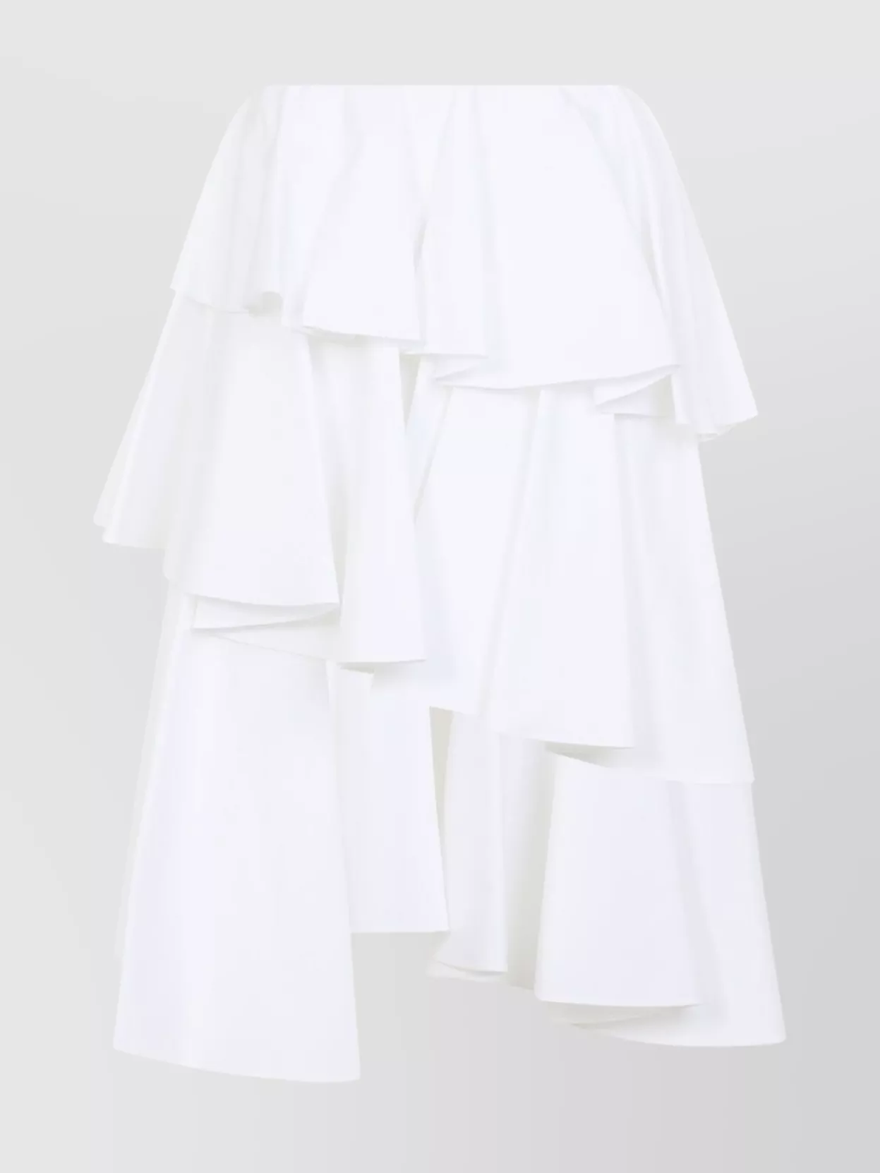 Shop Alaïa Spiral Mini Skirt Asymmetric Hem
