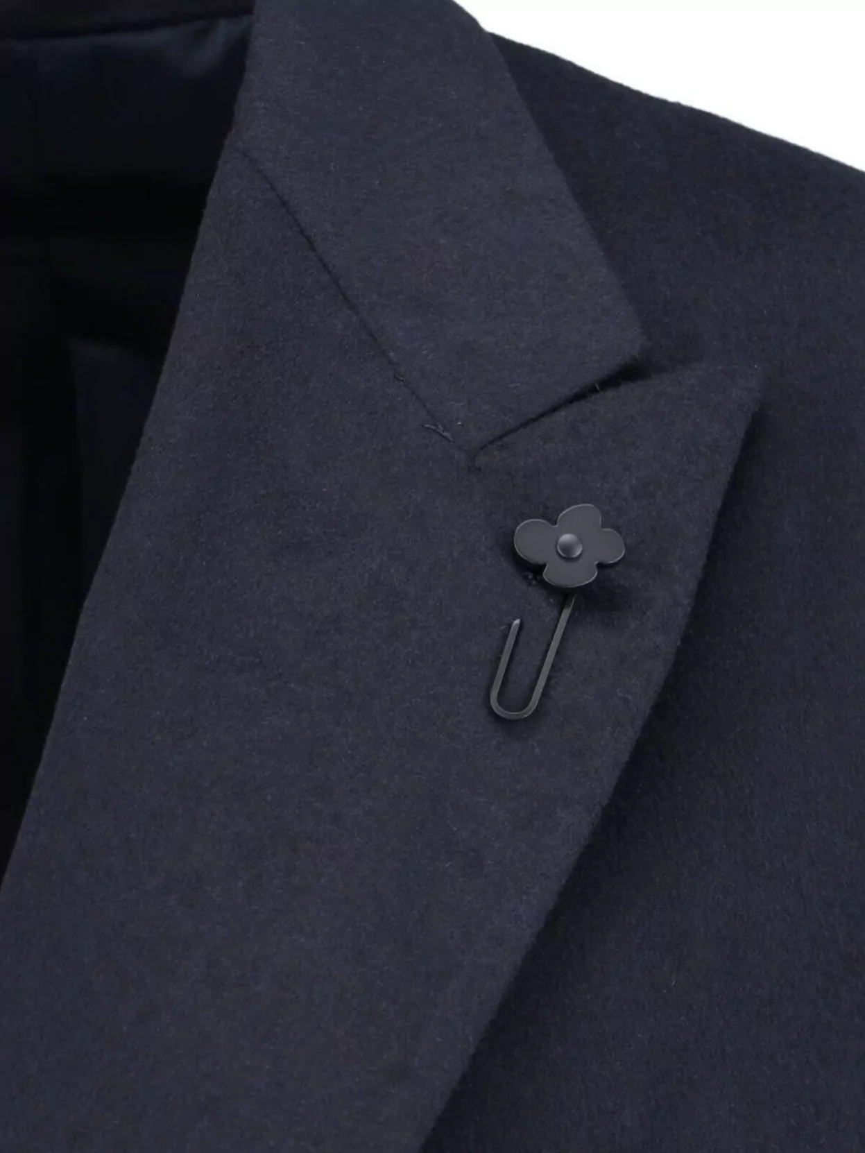 Lardini Buttoned Longline Jacket Notched Lapel