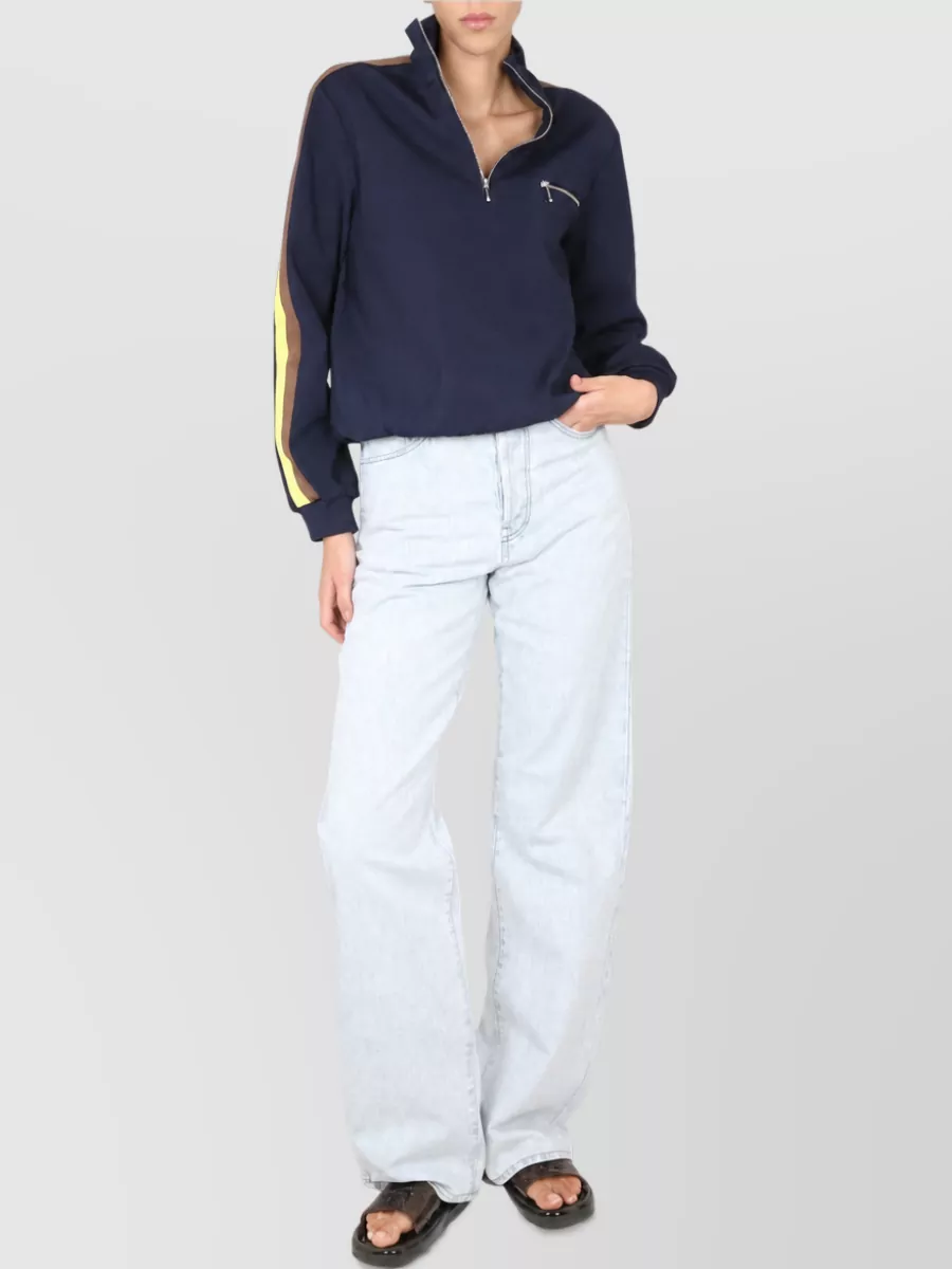 Tory Burch zip-up knitted top