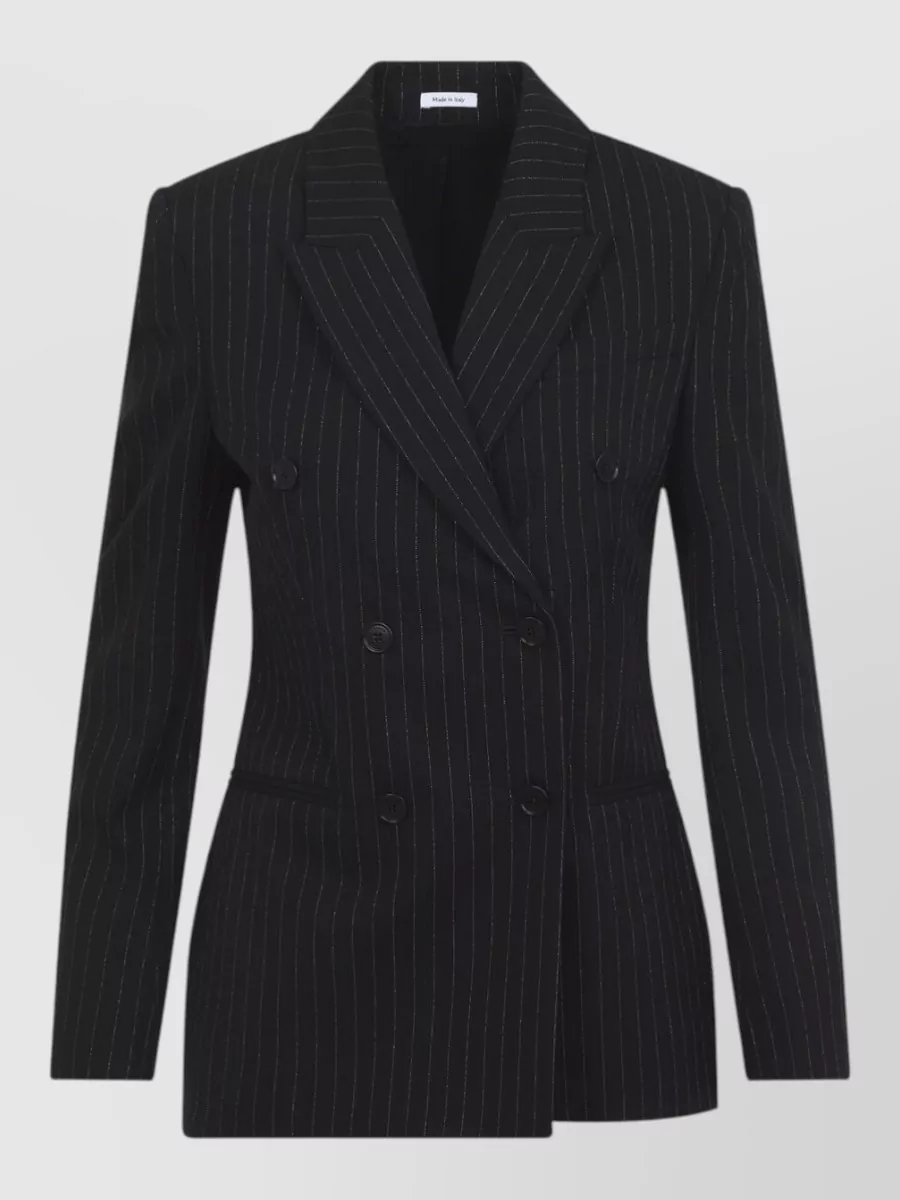 Alexander McQueen wool pinstriped double-breasted blazer