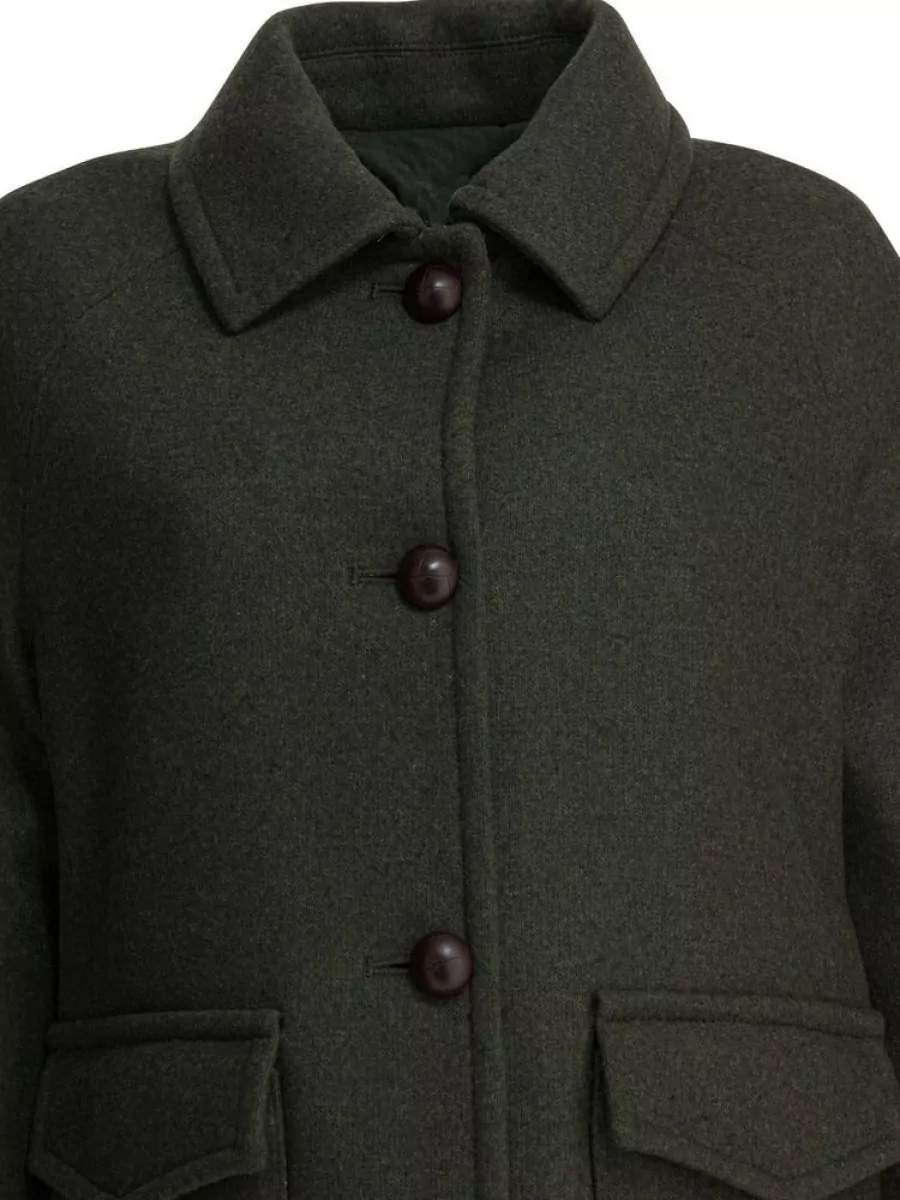 Circolo 1901 Wool Double-Breasted Coat
