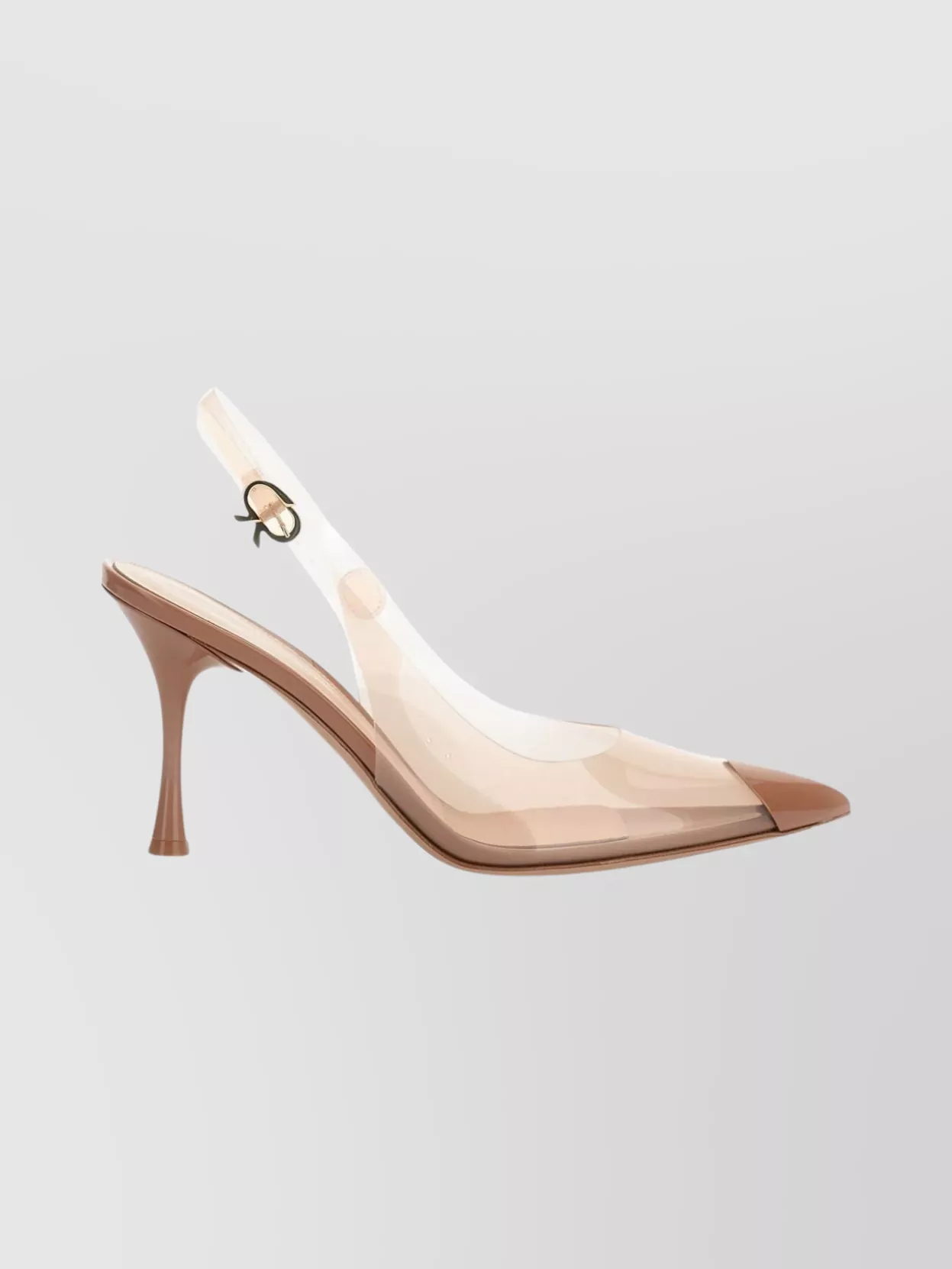 Gianvito Rossi Stylish Cone Heel Pumps With Transparent Design