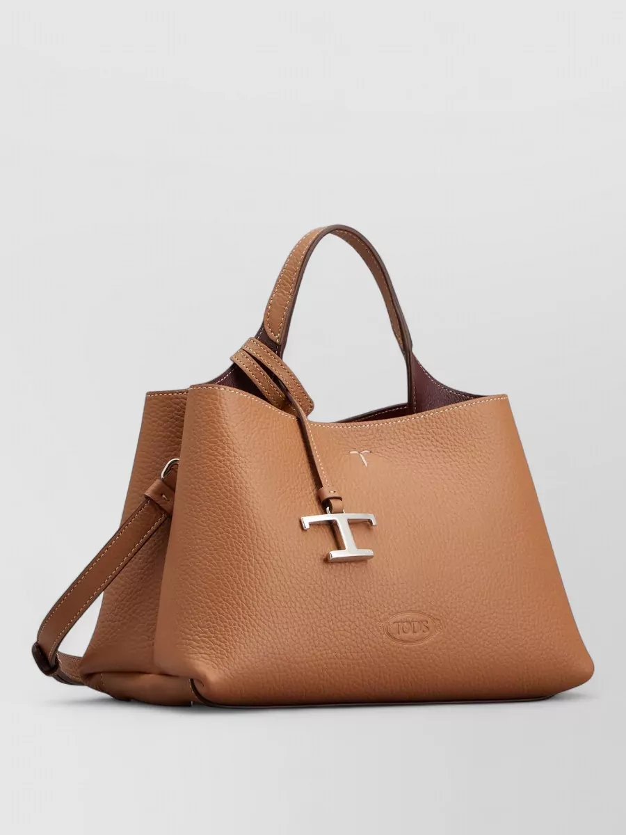 Tod's T Timeless Micro Leather Tote Bag