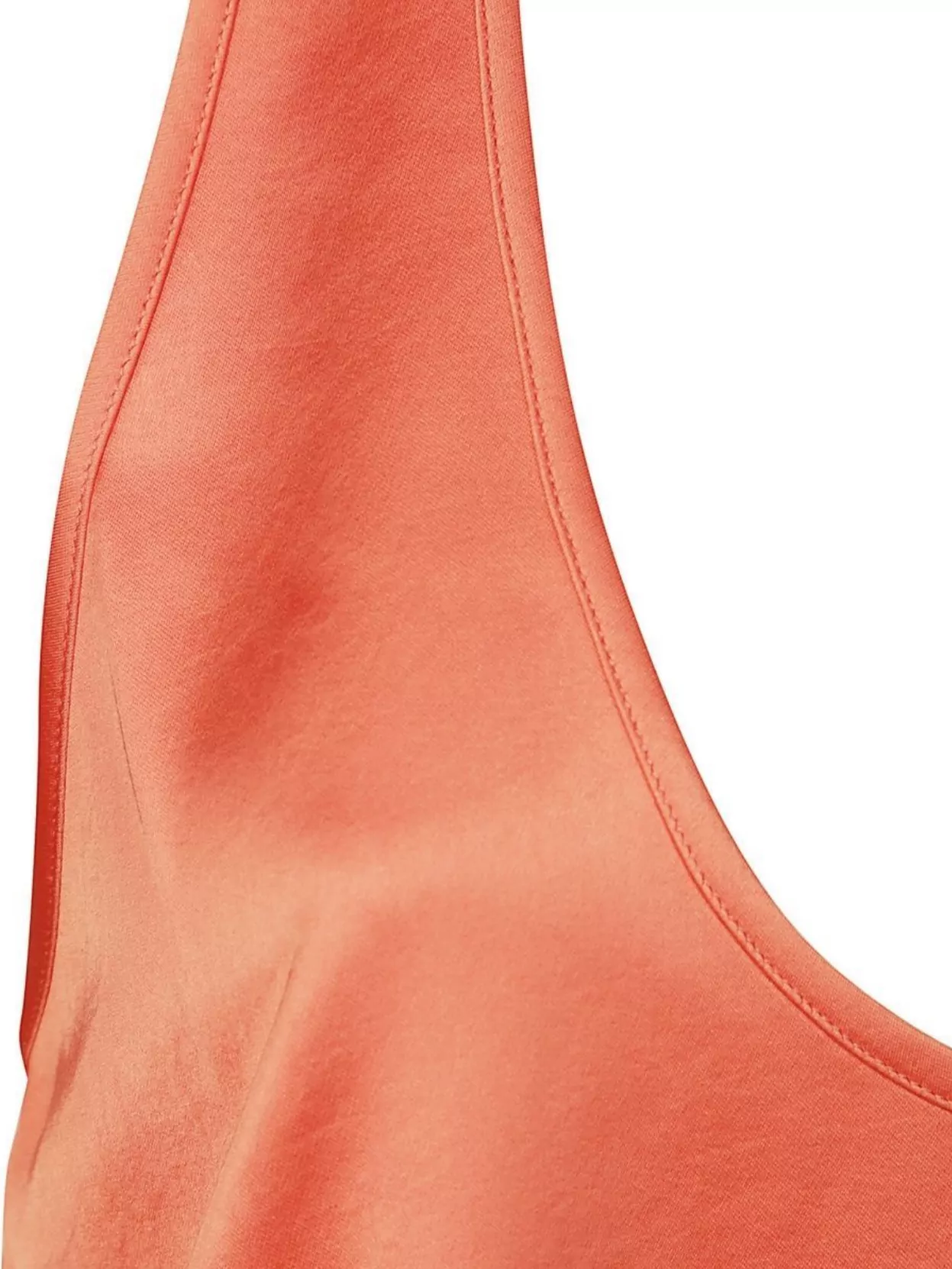 The Andamane Racerback Satin Scoop Sleeveless Top