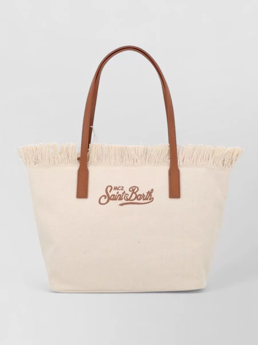 Mc2 Saint Barth fringed medium tote bag