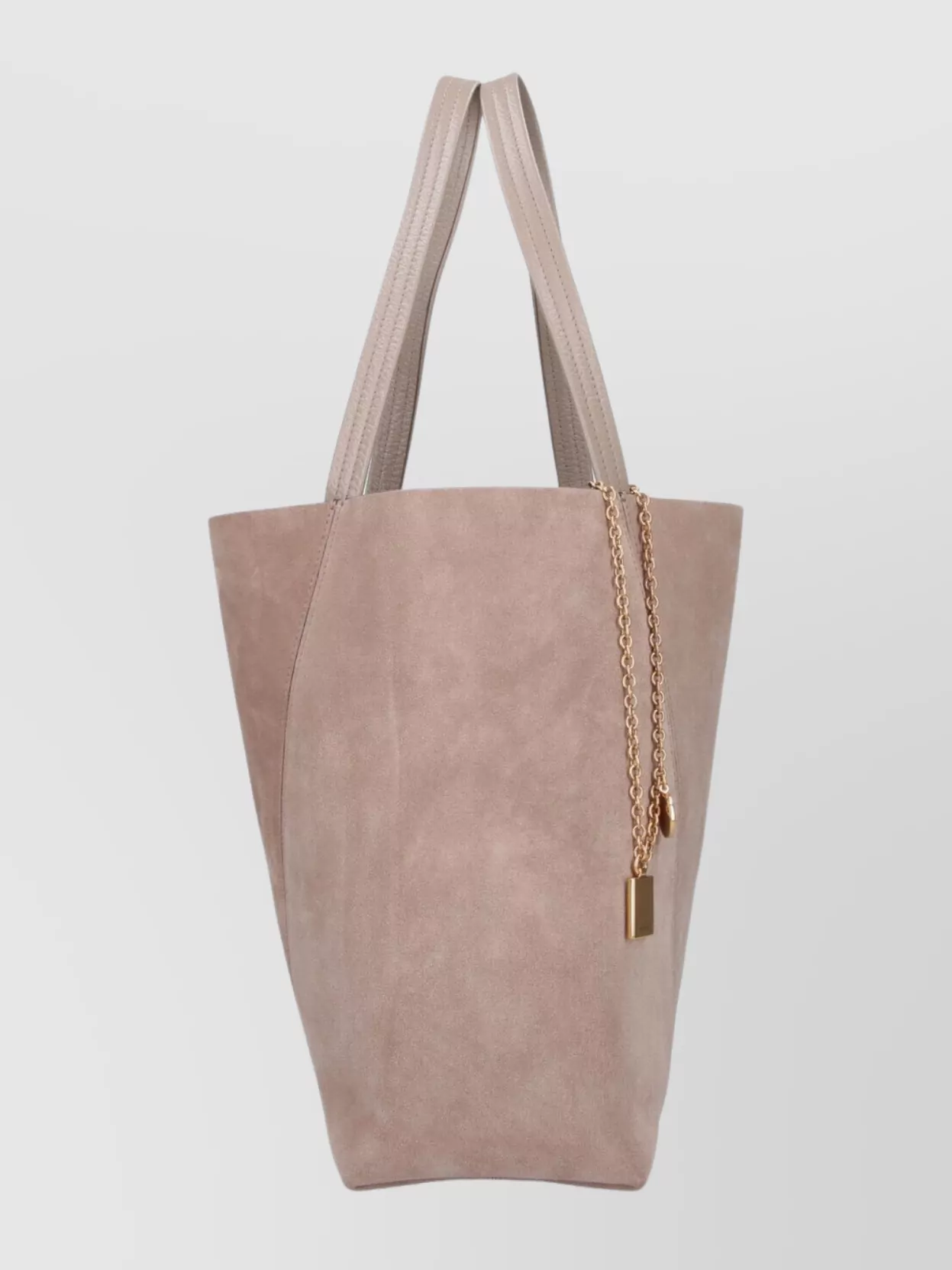 Chloé Suede Finish Tote Bag With Dual Handles