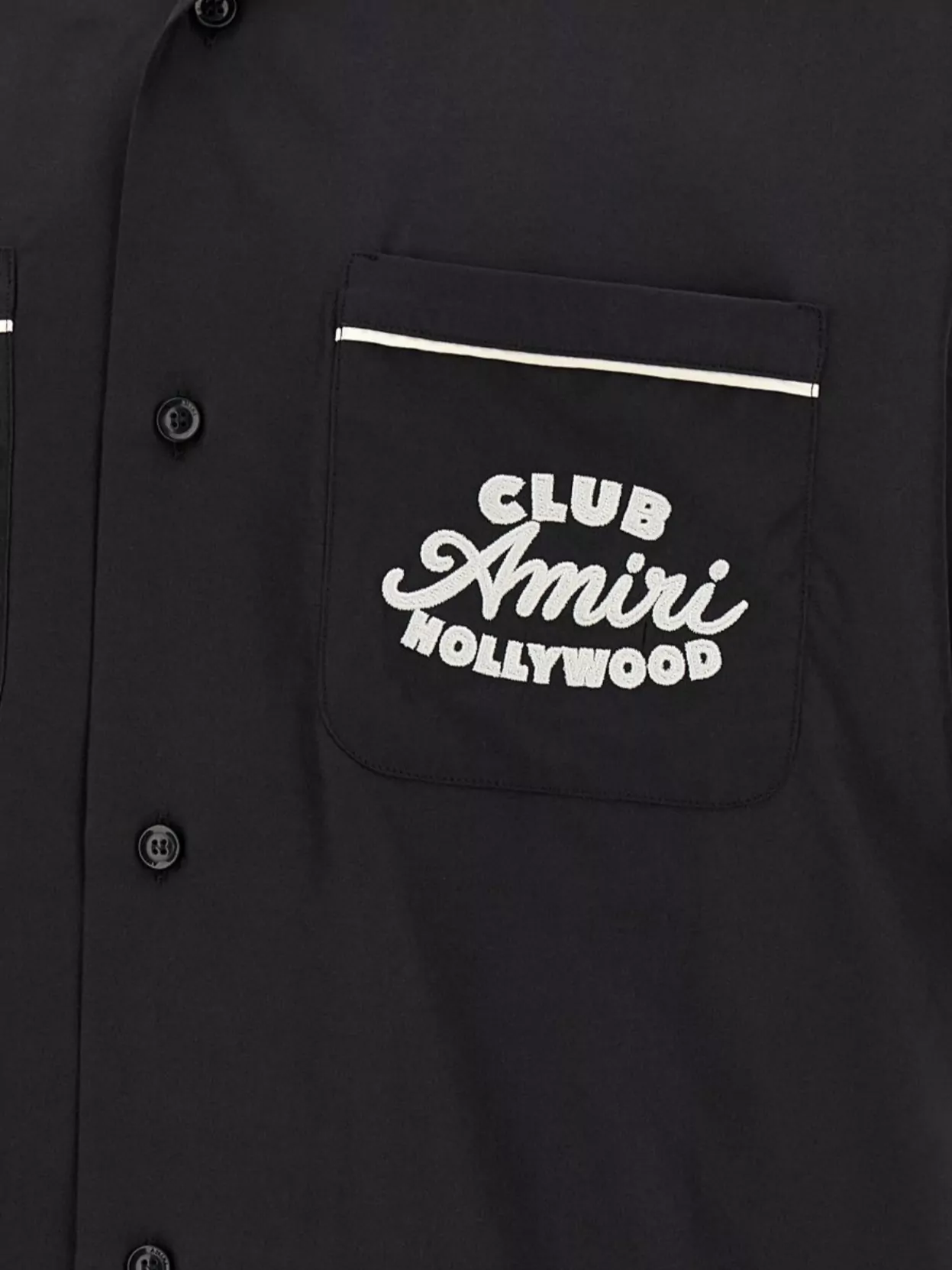 Amiri Club Shirt With Chest Pocket And Piping