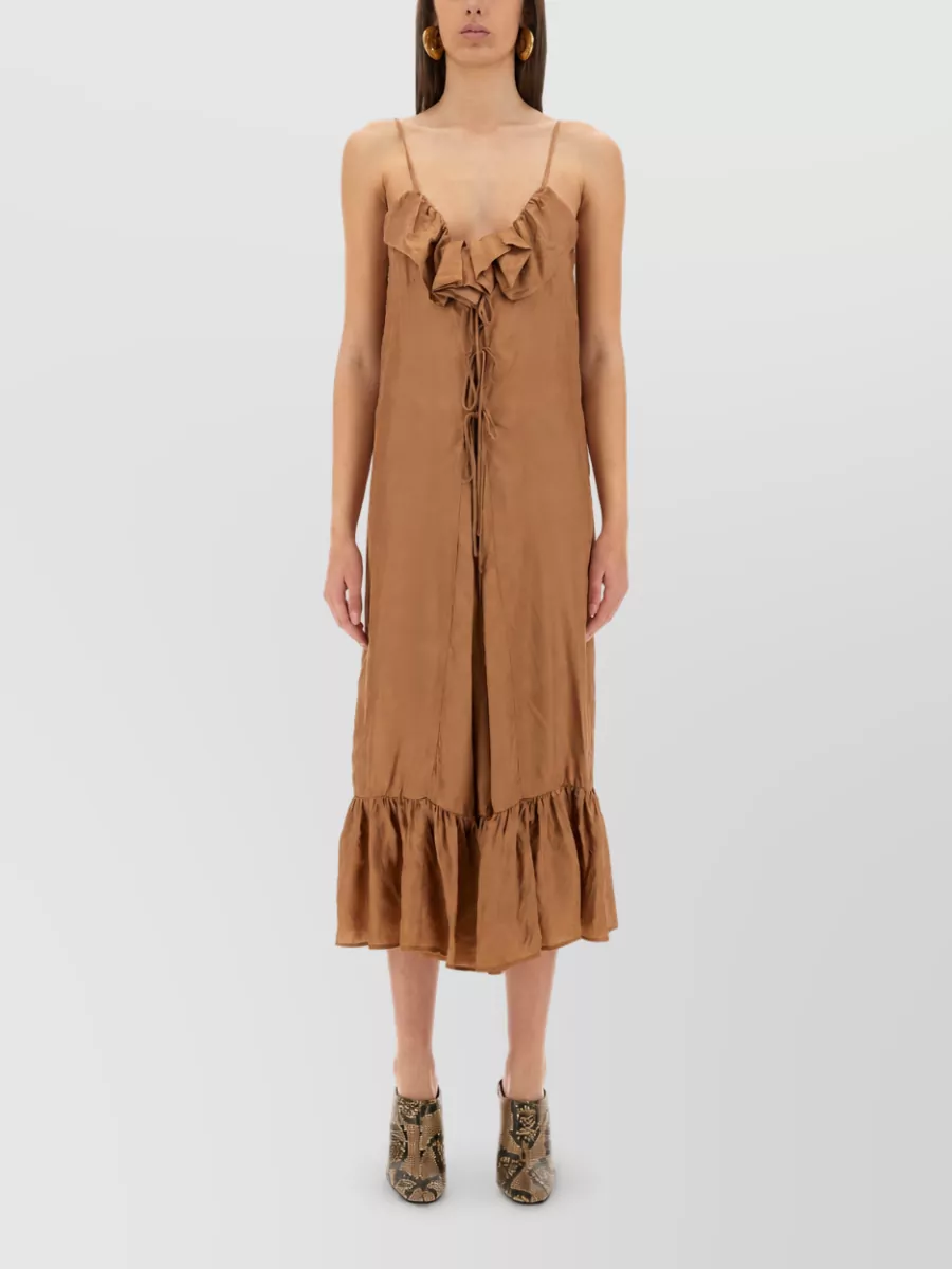 Dries Van Noten Ruffled Midi Dress