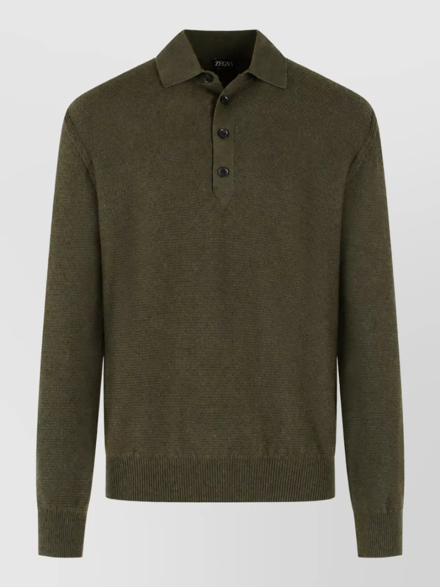 Zegna cashmere polo shirt