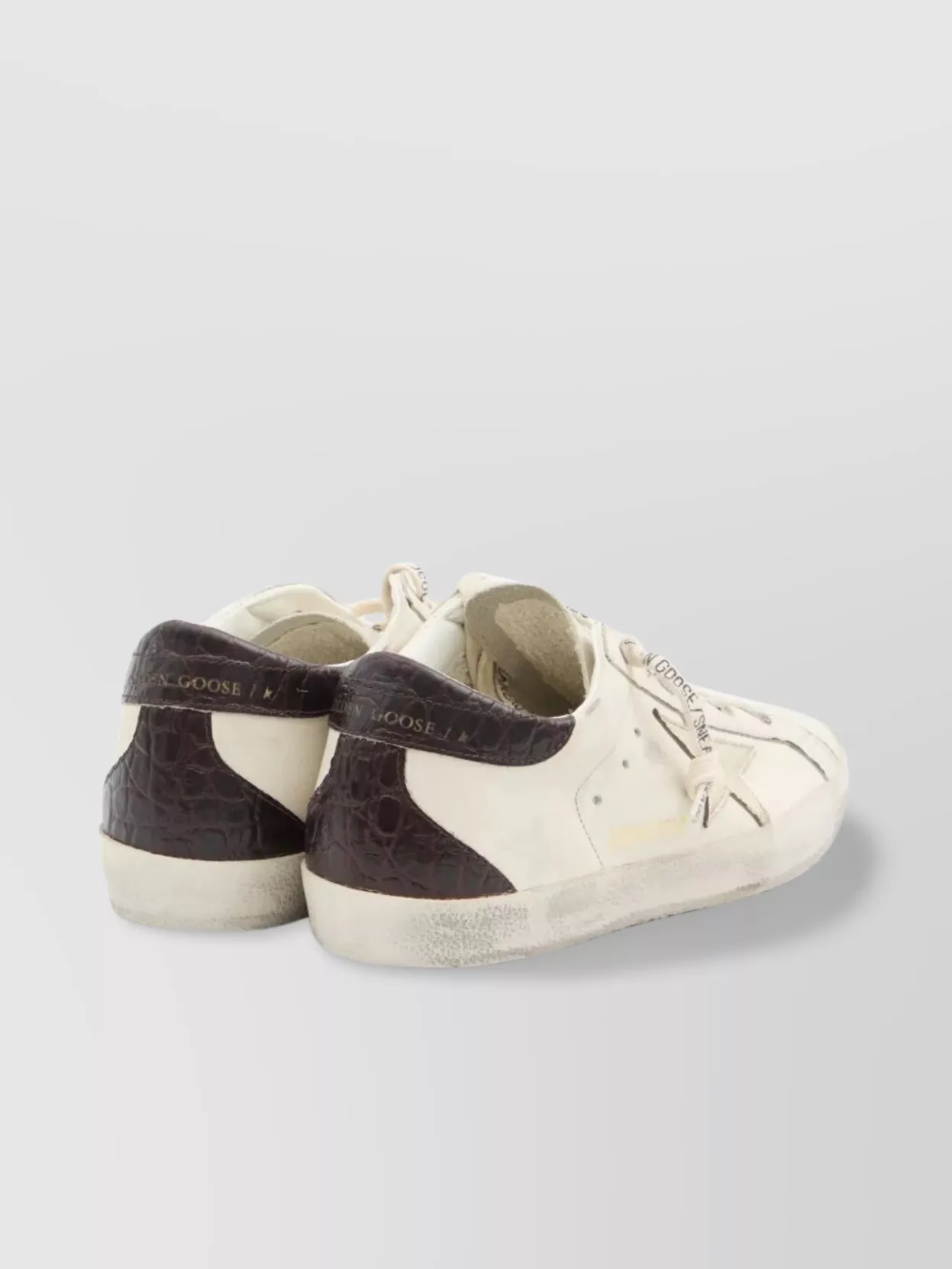 Golden Goose "super Star" Leather Upper And Toe Laminated Star Cocco Print Heel And Spur