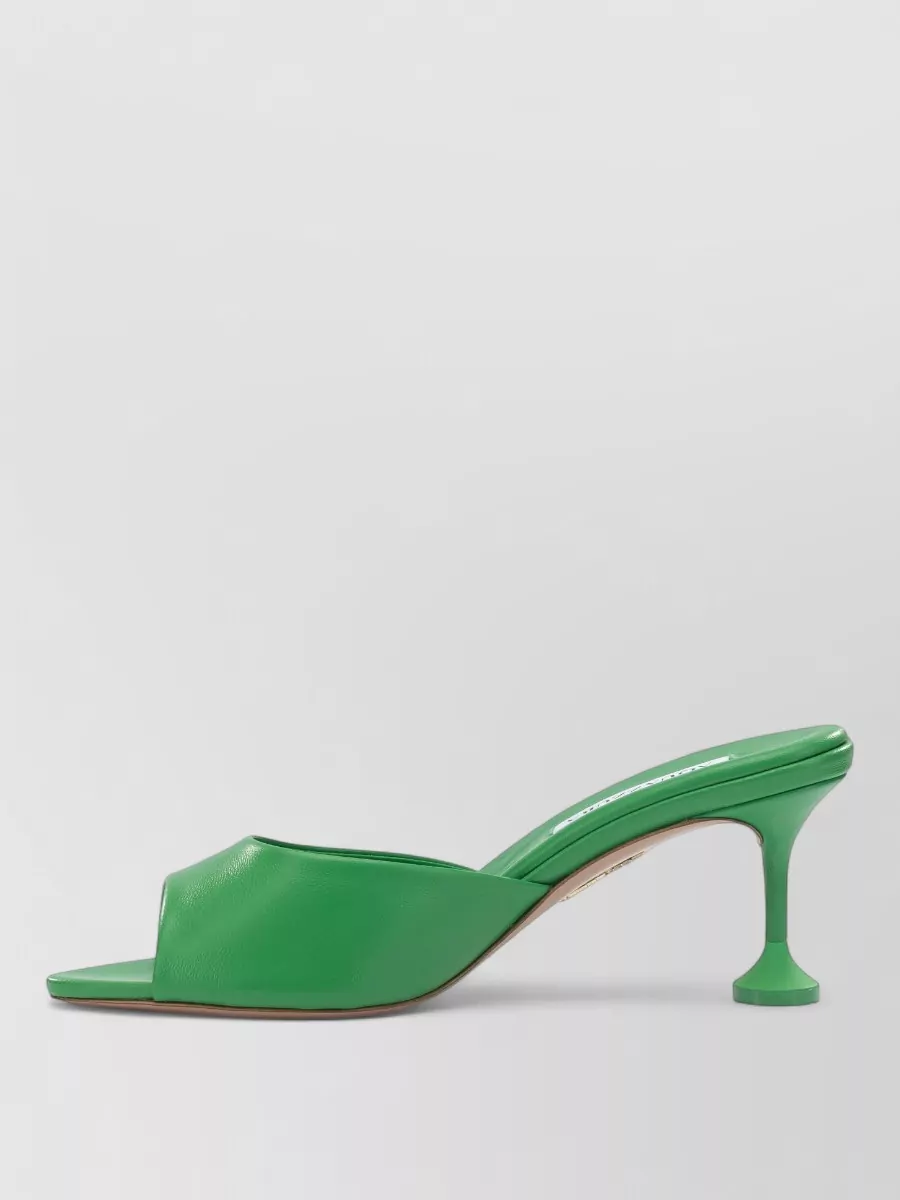 Aquazzura Leather Bisous 65 Mm Mules
