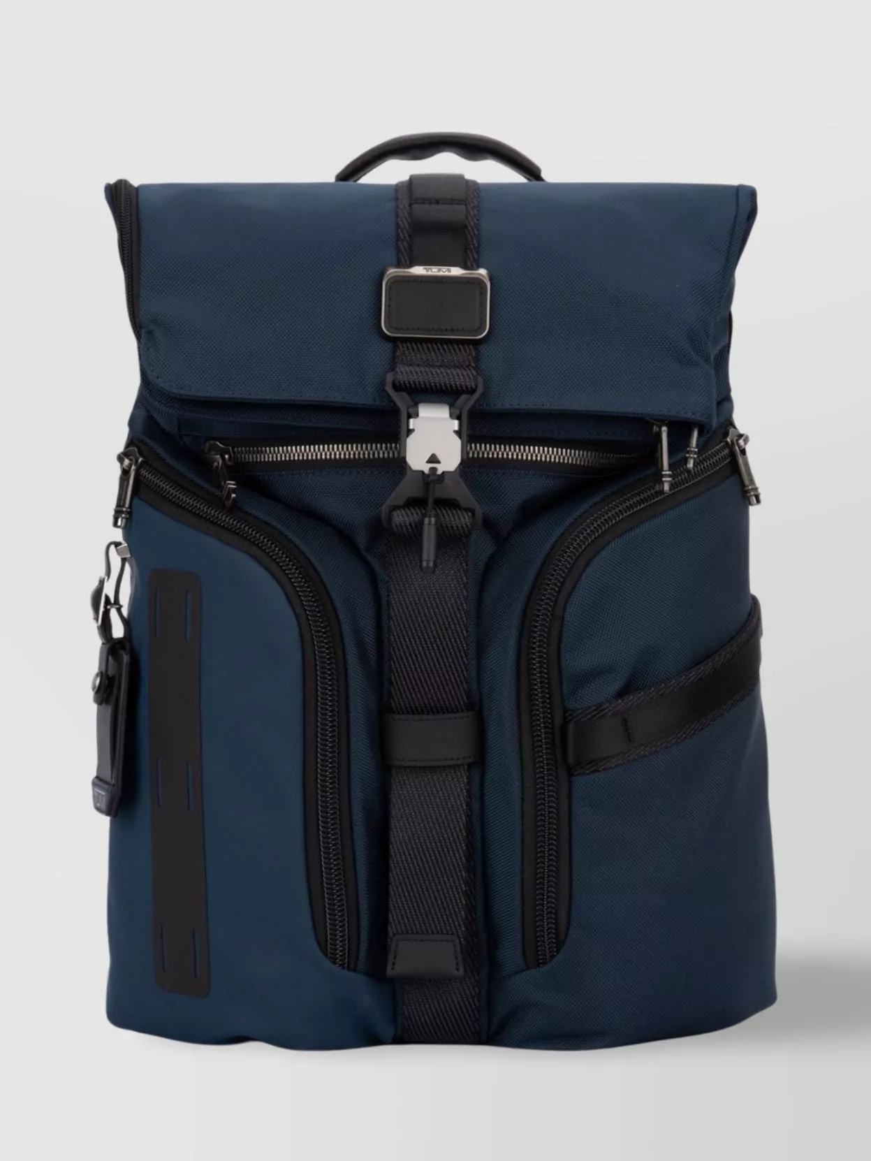 Tumi Backpack With Adjustable Straps And Front Zip In Blue