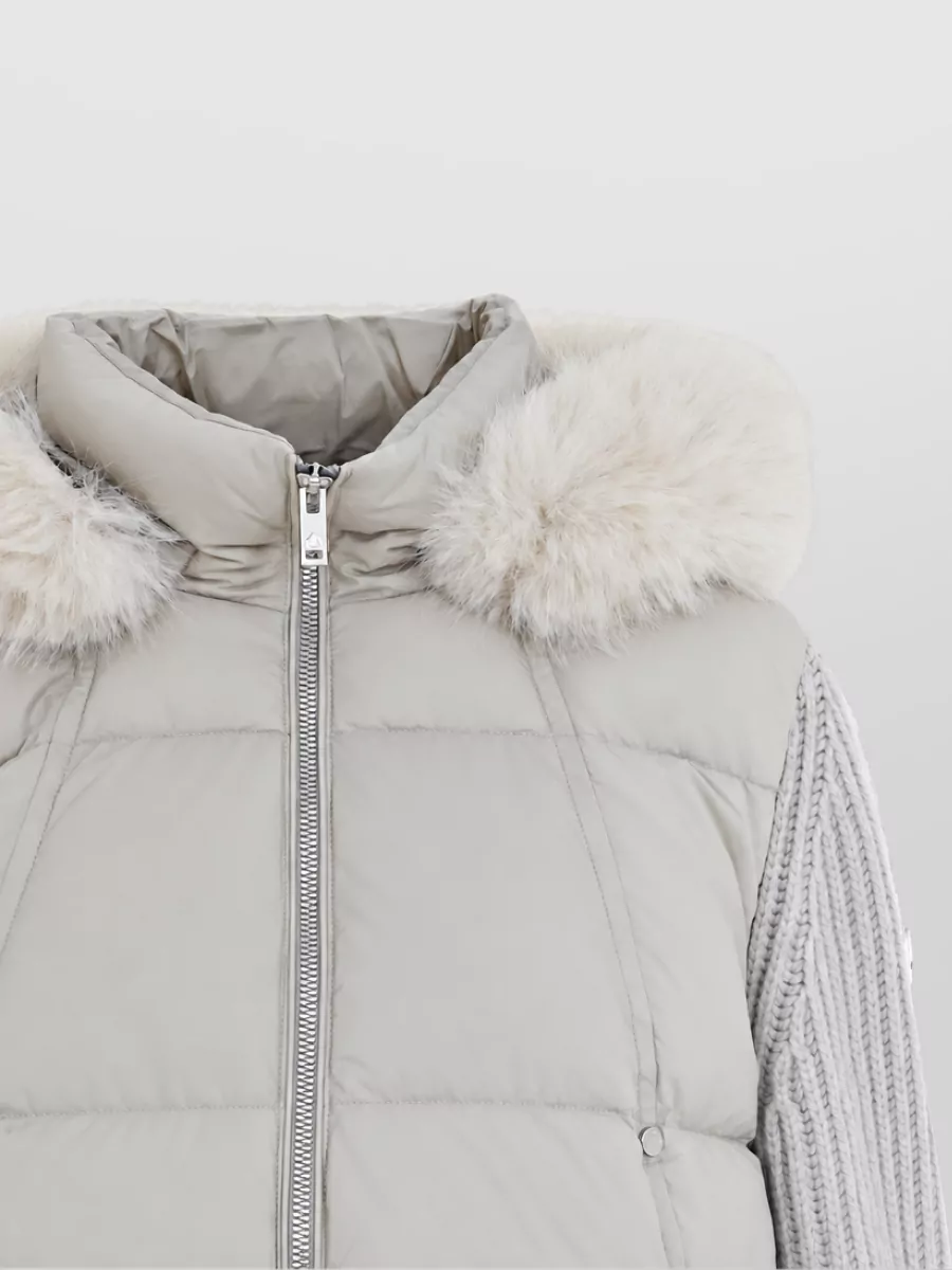 Moose Knuckles Nylon Hooded Parka Coat