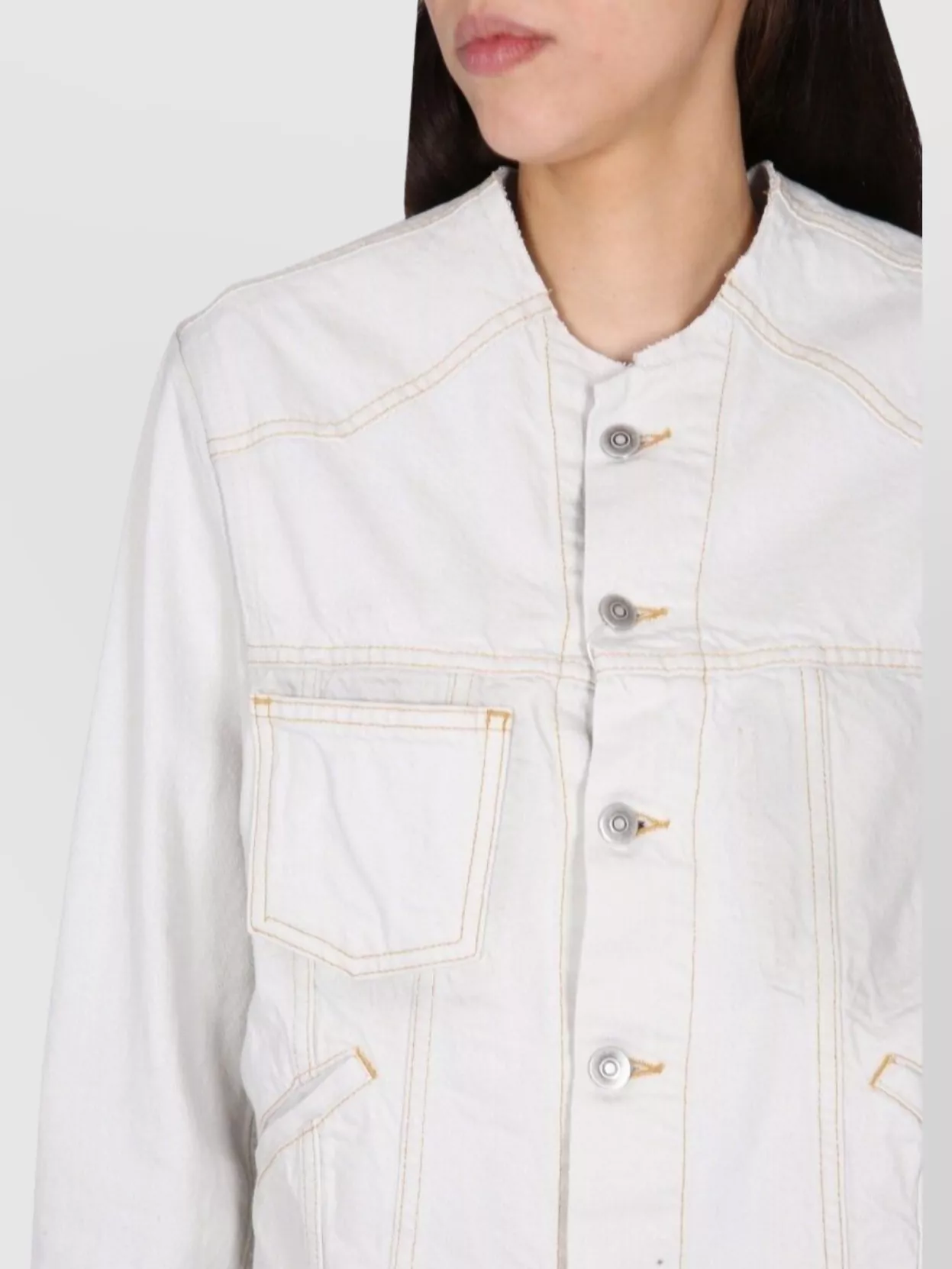Maison Margiela Denim Jacket With Chest And Side Pockets