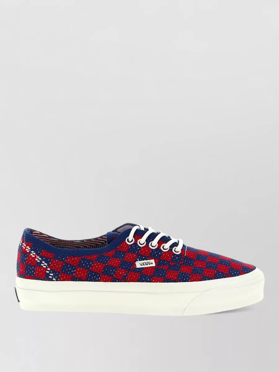 Vans Checkerboard Canvas Lace-Up Sneakers