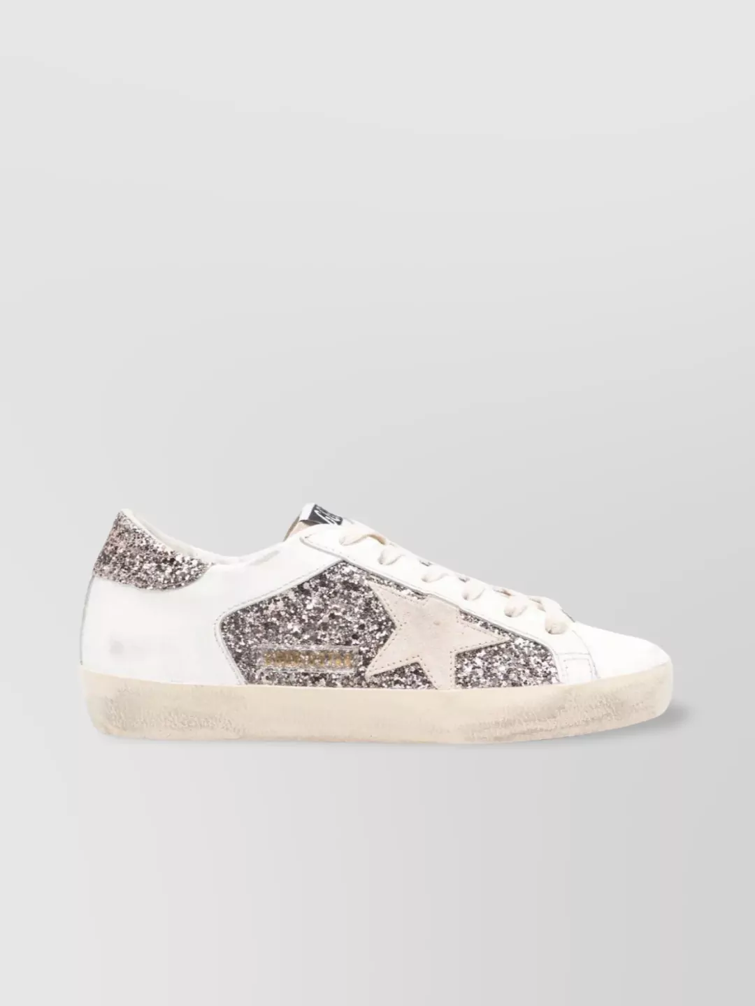 Golden Goose Star Appliqué Glitter Sneakers