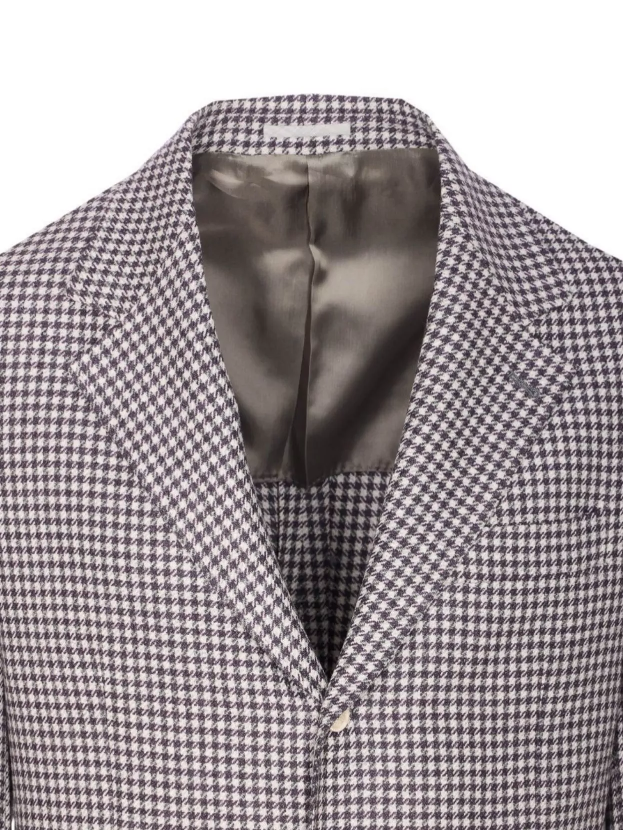 Brunello Cucinelli Houndstooth Check Long Sleeve Jacket