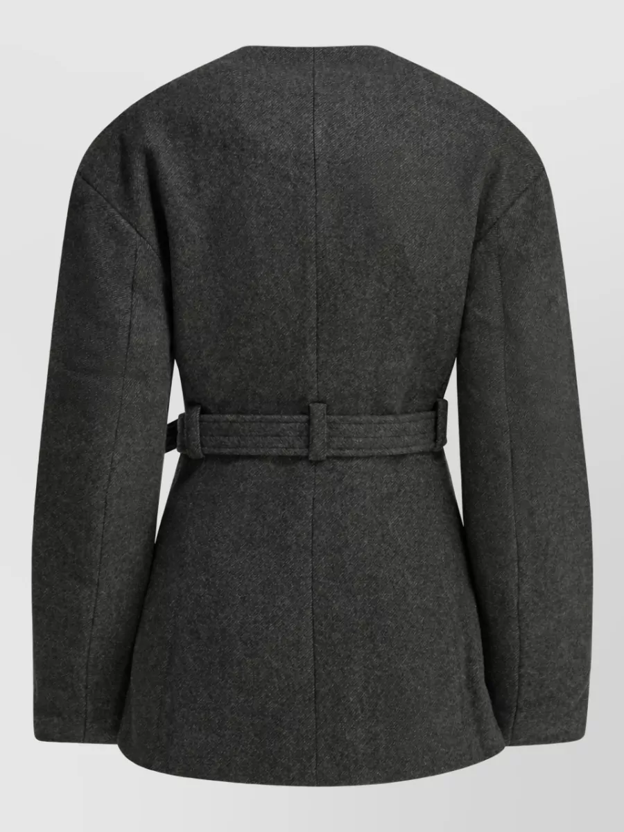 Ganni Cashmere Single Breasted Coat
