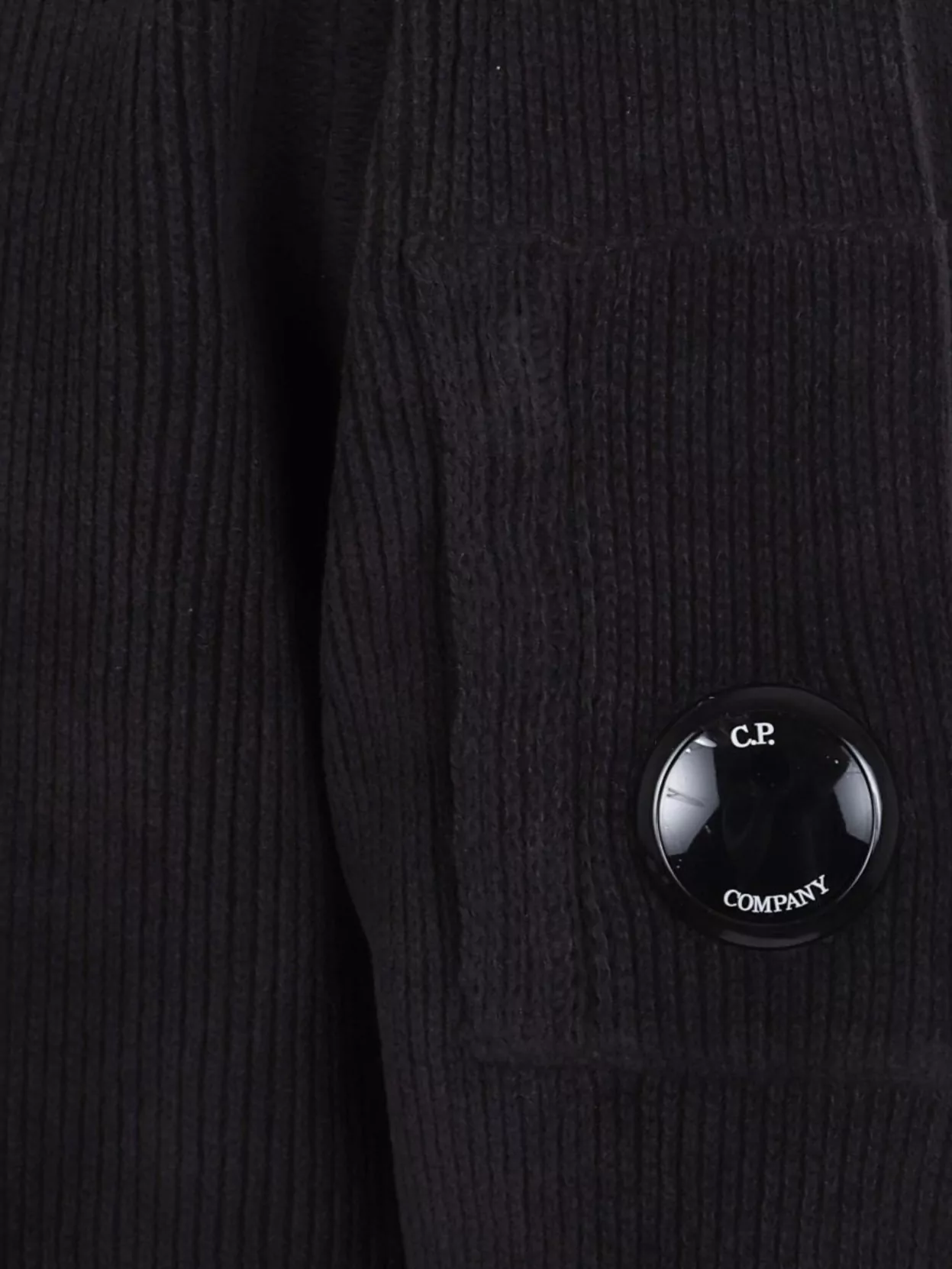 C.p. Company Chenille Cotton Crew Neck Sweater