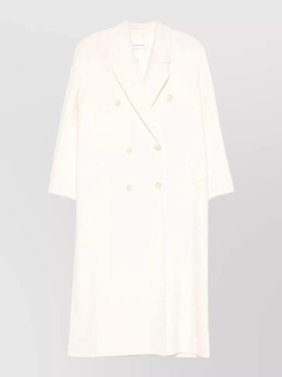 The Frankie Shop wool oversized double-breasted coat