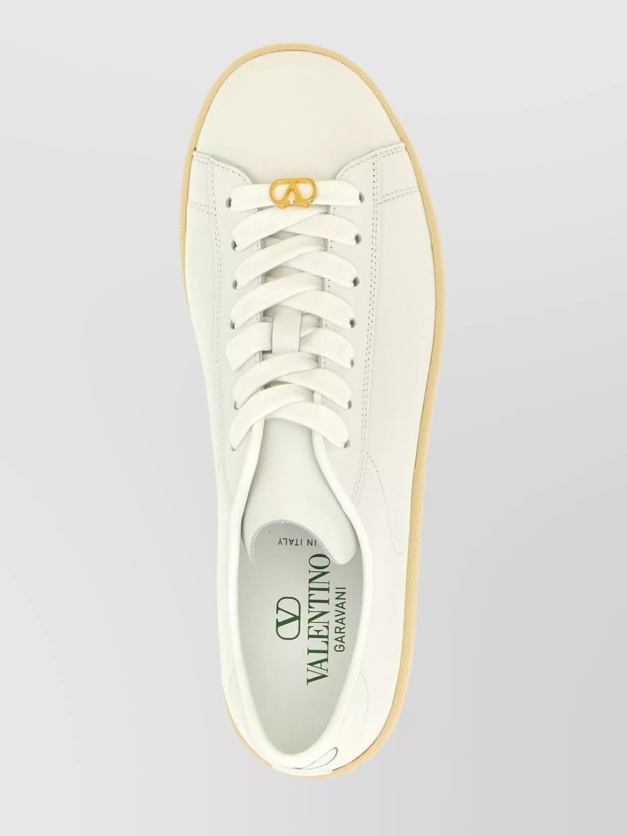 Valentino White Leather Vlogo Signature Sneakers