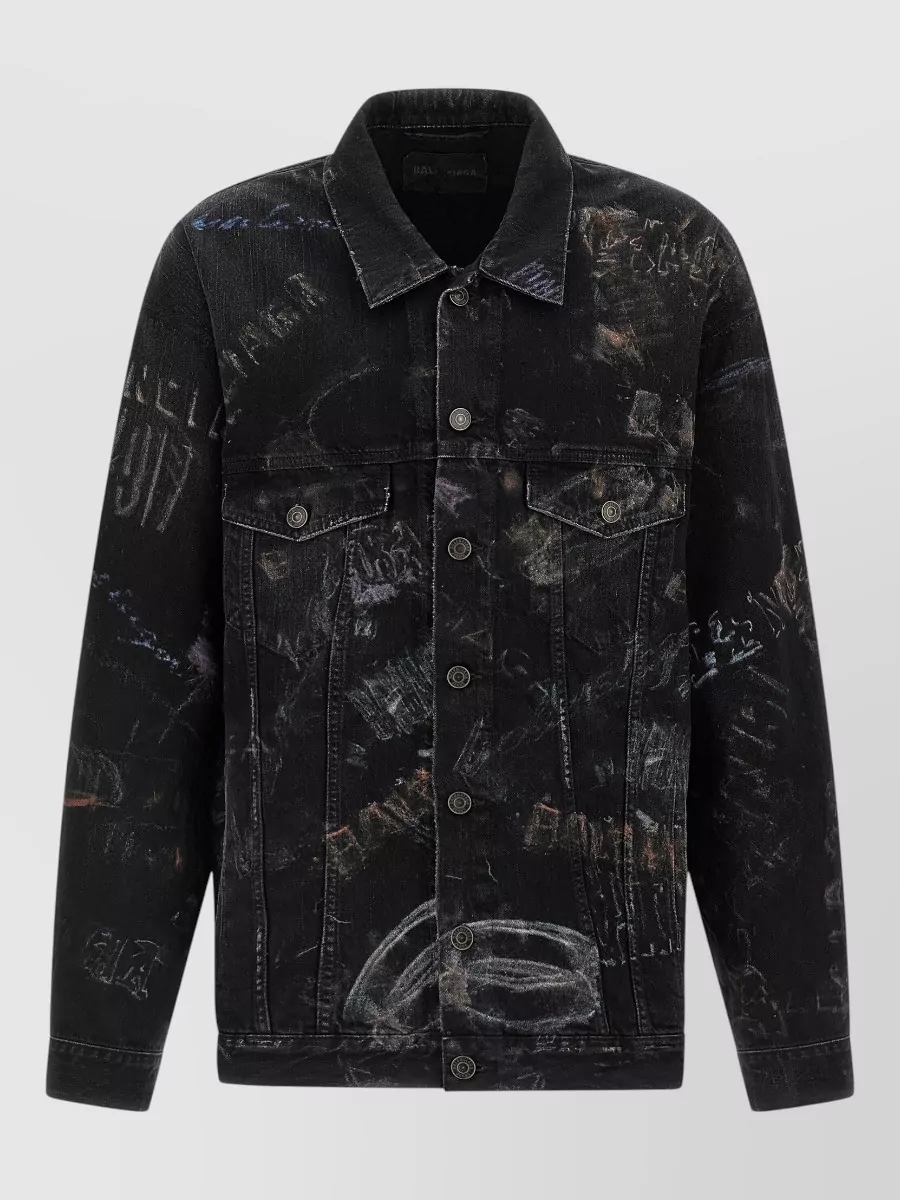 Balenciaga oversized denim jacket