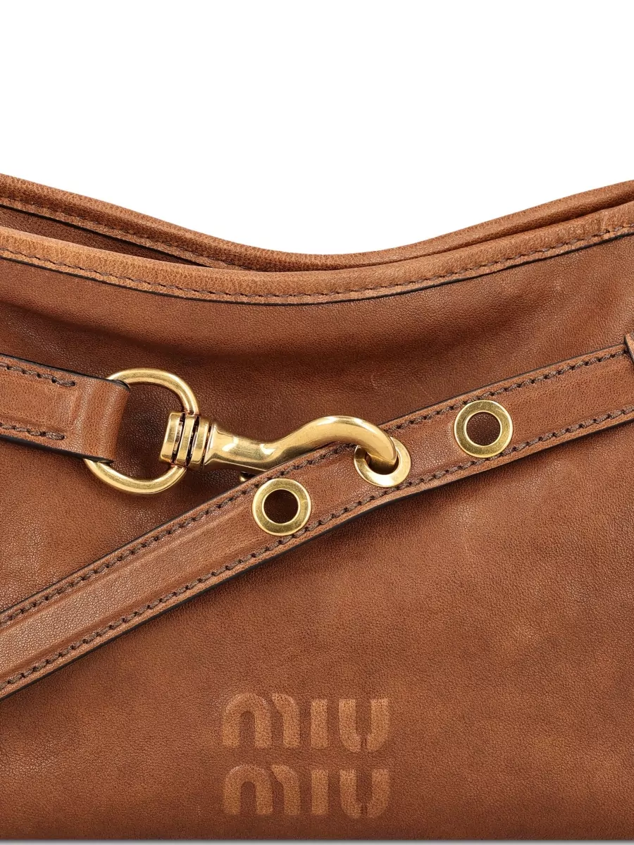 Miu Miu Aventure Lamb Leather Clutch Bag