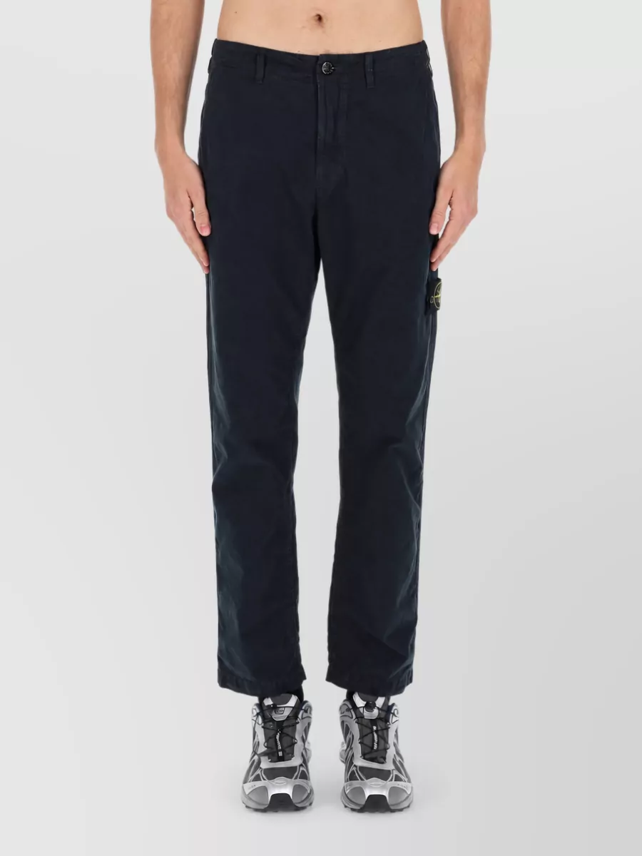 Stone Island Cotton Straight-Leg Trousers