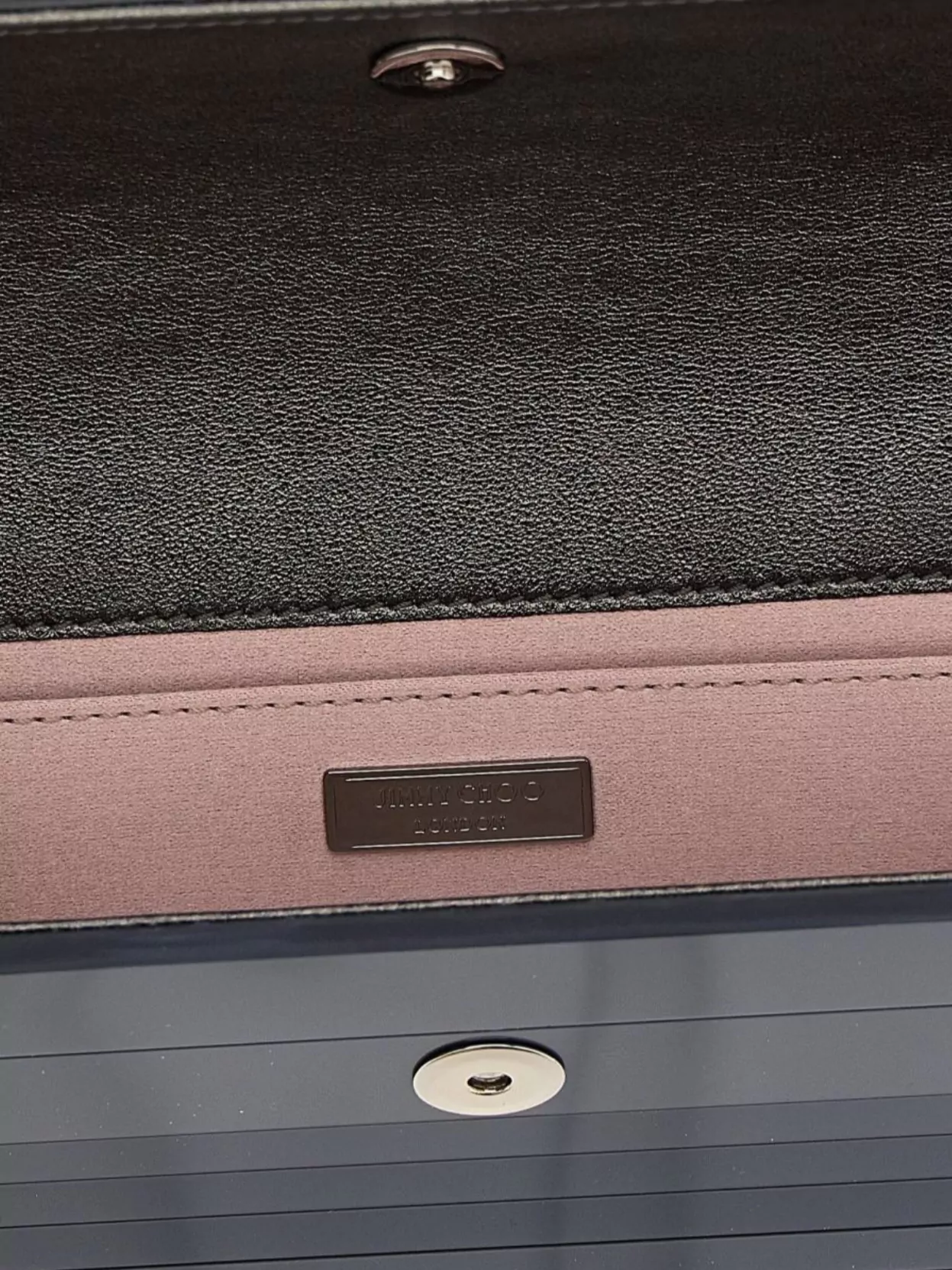 Jimmy Choo Shiny Chain Strap Clutch Bag
