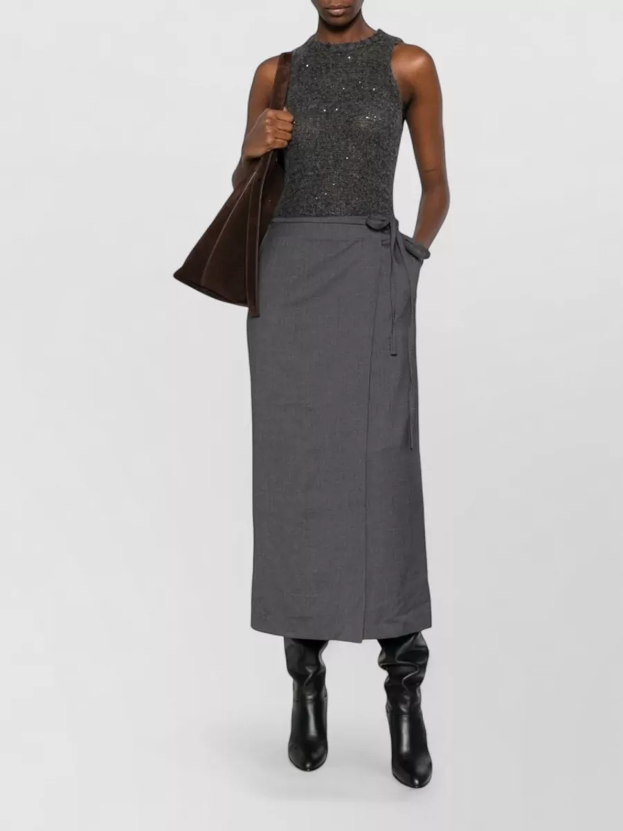 Dunst Midi Wrap Skirt