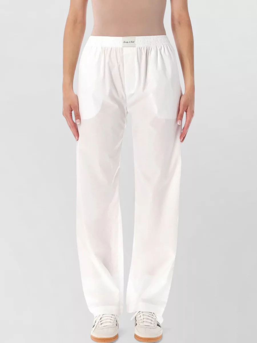 Sporty & Rich cotton poplin relaxed-fit pyjama bottoms