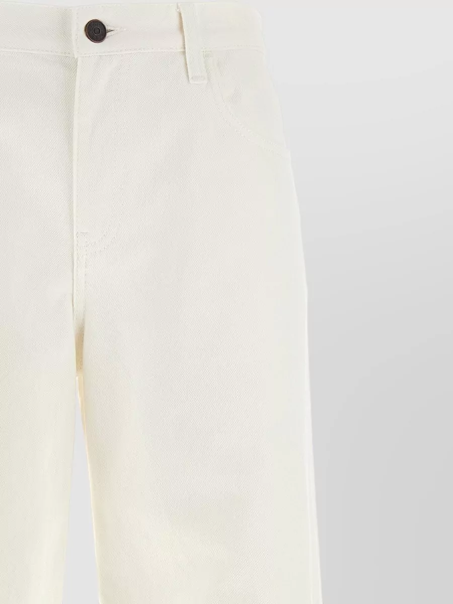 The Row Denim Low-Rise Wide-Leg Trousers
