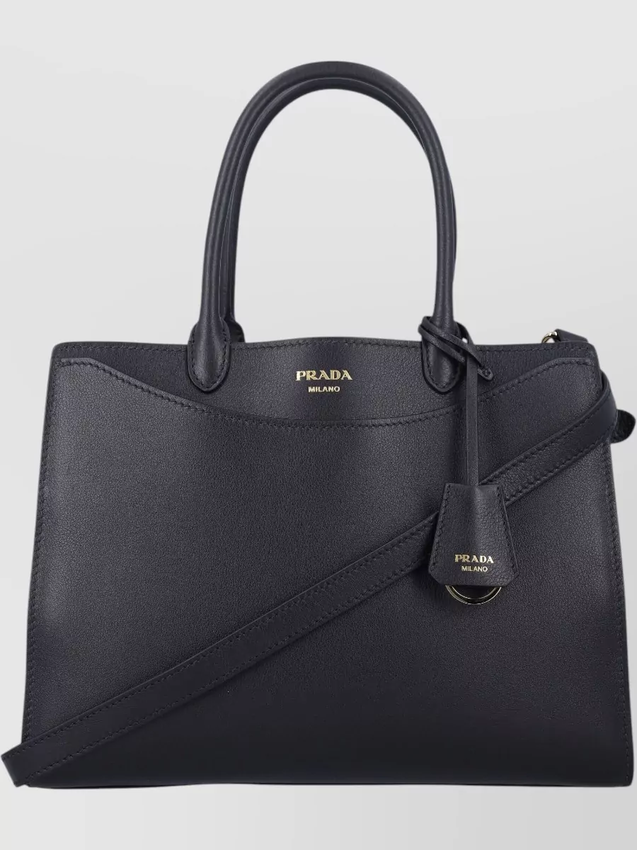 Prada Large Leather Shoulder Bag