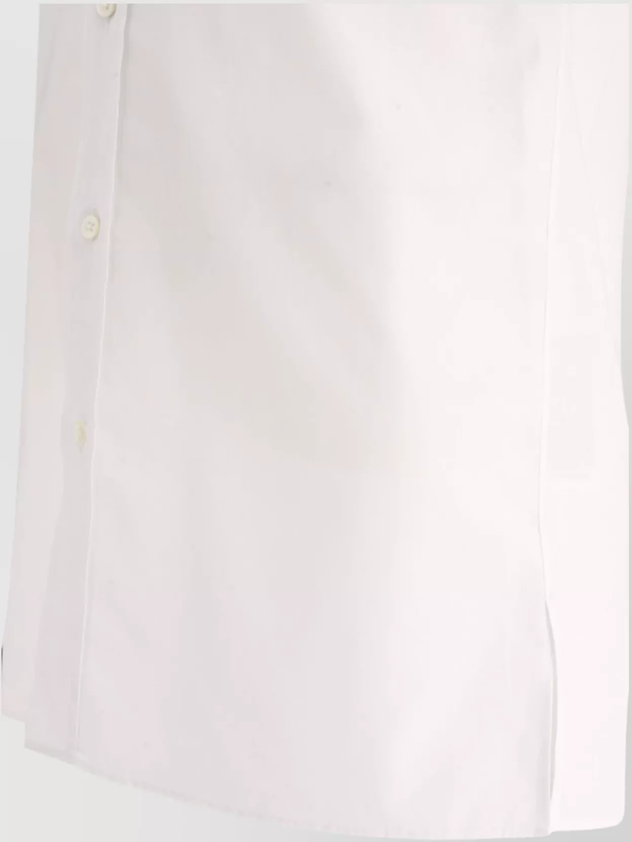 Maison Margiela Pointed Collar Shirt With Short Sleeves And Side Slits