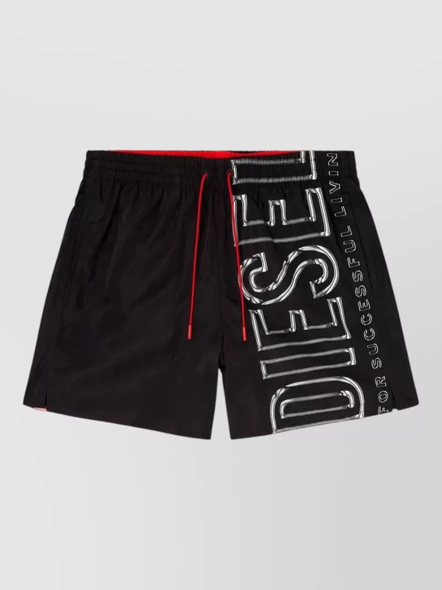 Diesel Logo-Print Swim Shorts