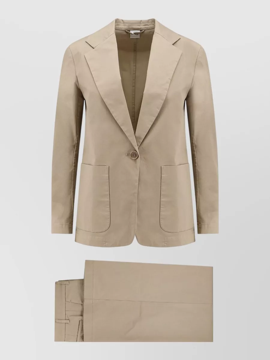 Aspesi Stretch Cotton Single-Breasted Trouser Suit