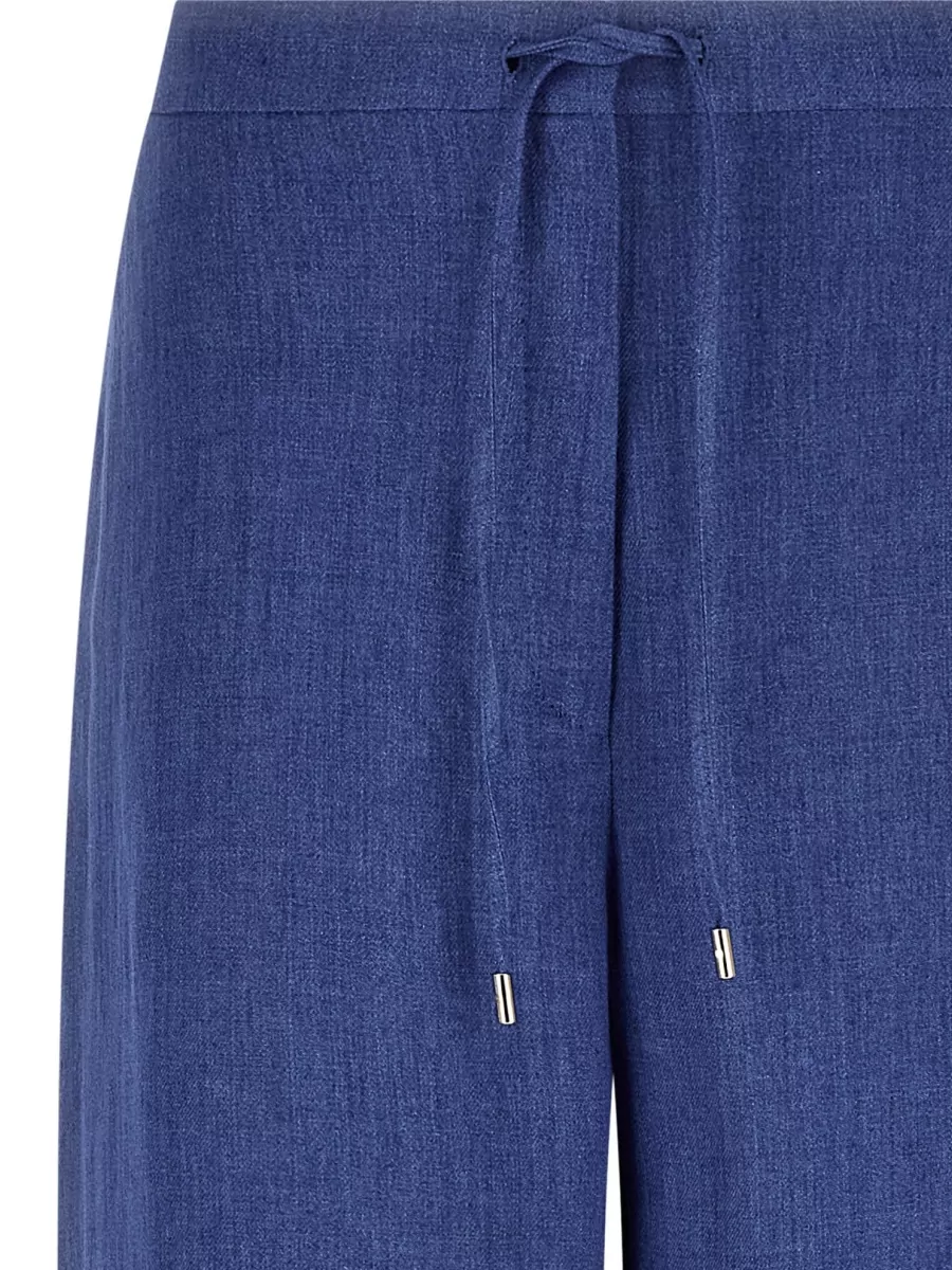 S Max Mara Linen Wide-Leg Trousers