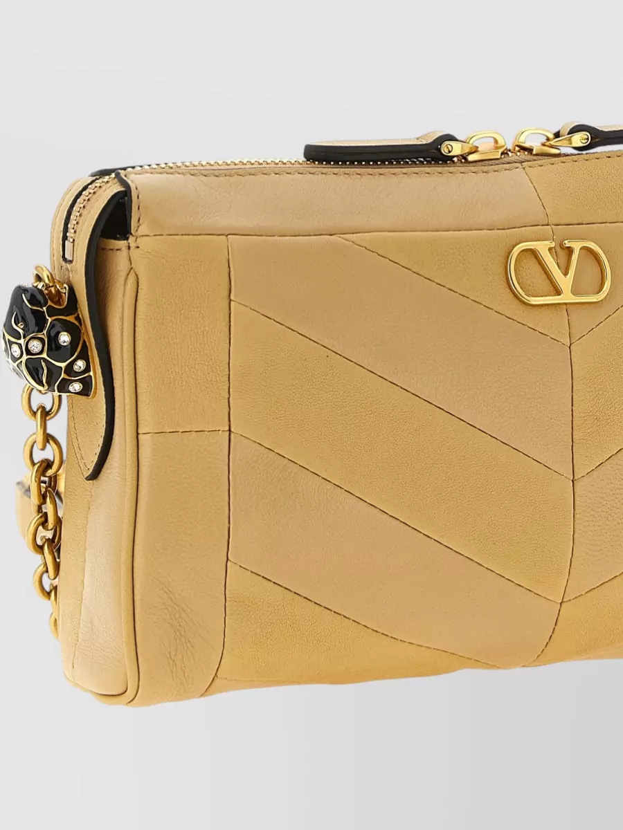 Valentino Garavani Panthea Small Shoulder Chain Bag Chevron