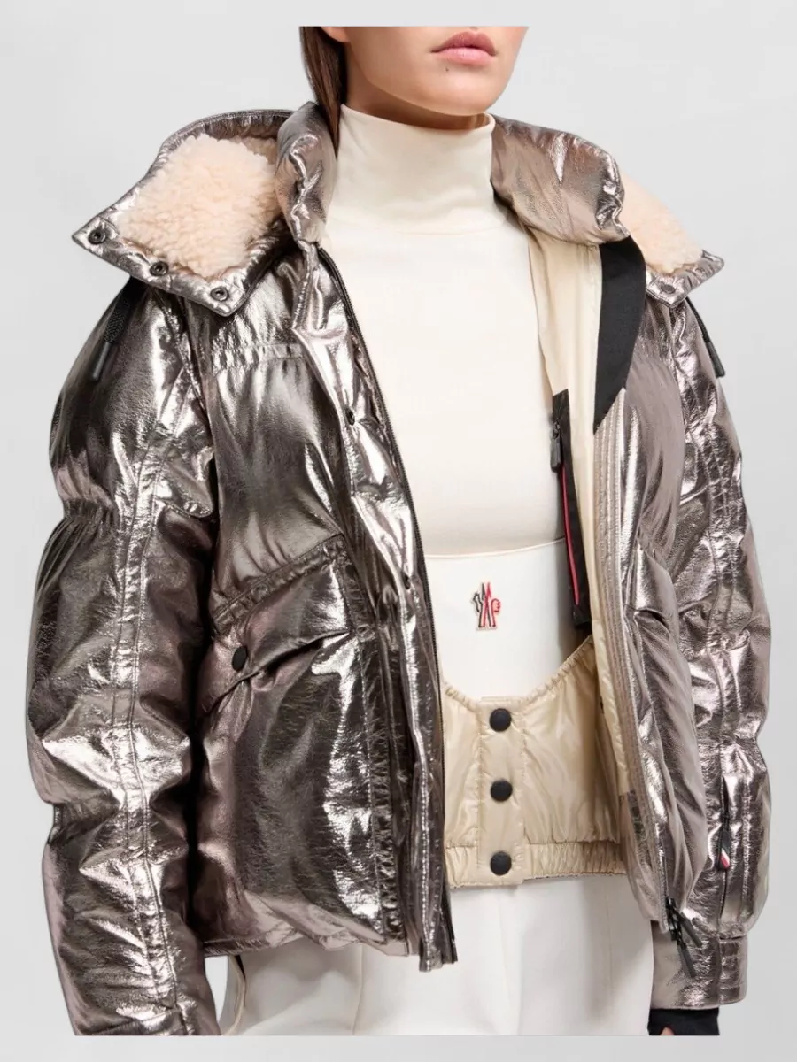 Moncler Celaque Hooded Jacket Grenoble Metallic