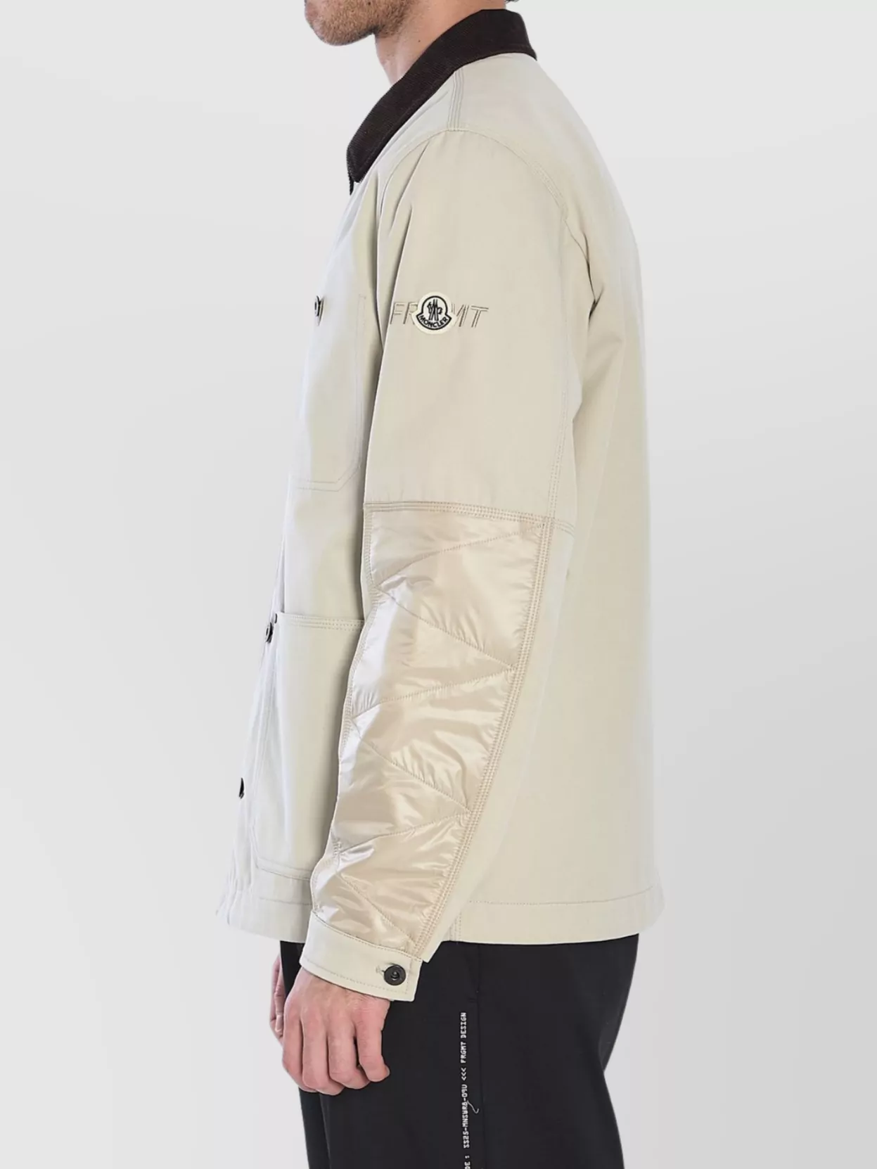 Moncler Jacket Cotton Canvas Velvet Collar