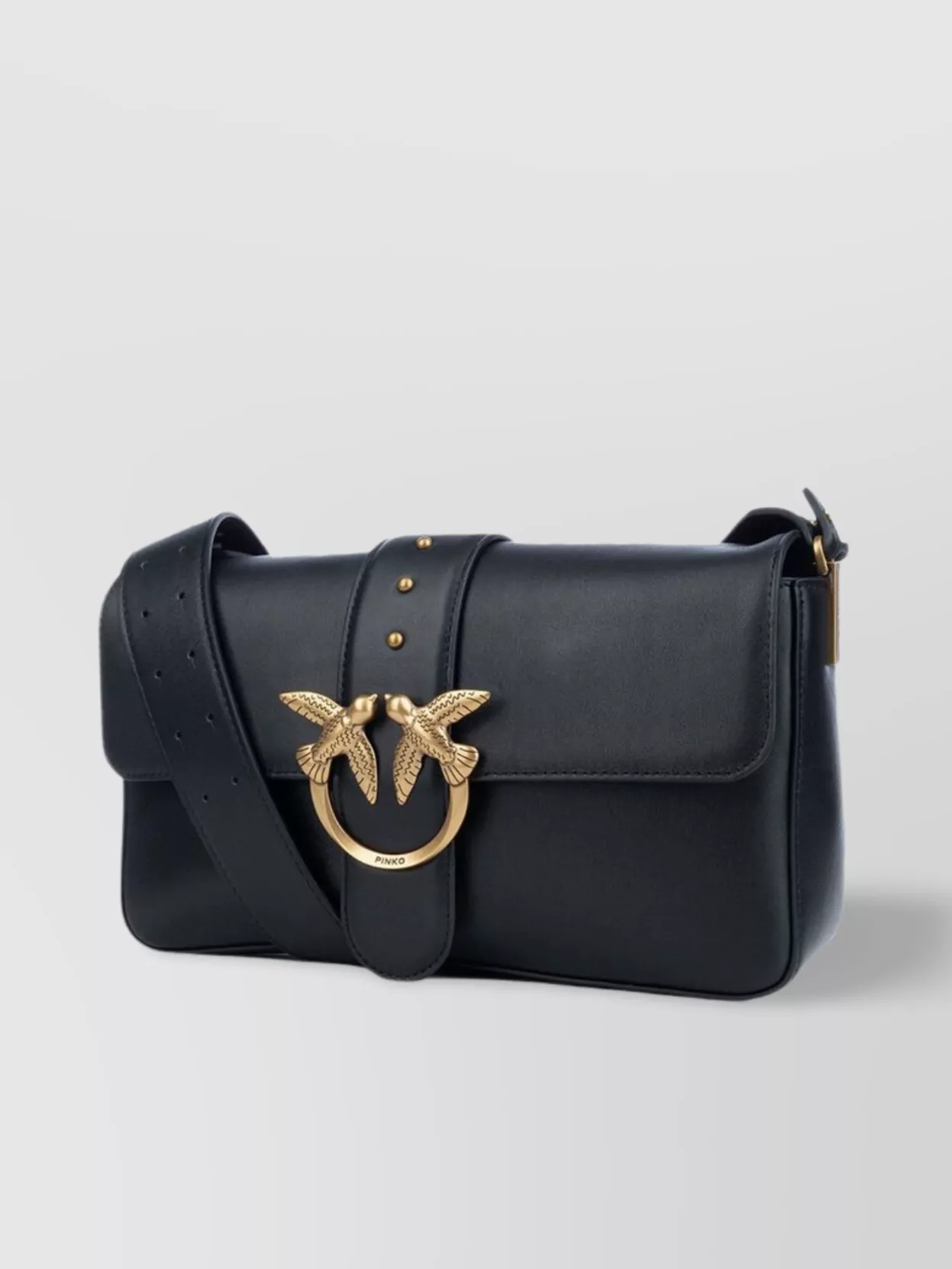 Pinko Crossbody Bags With Adjustable Strap And Decorative Buckle
