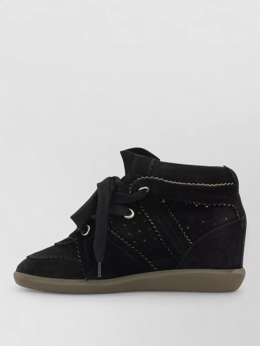 Isabel Marant Leather High-Top Sneakers