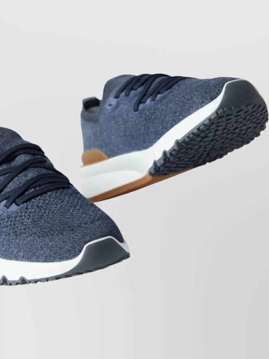 Brunello Cucinelli Knit Runner Sneakers Cotton Blend Design